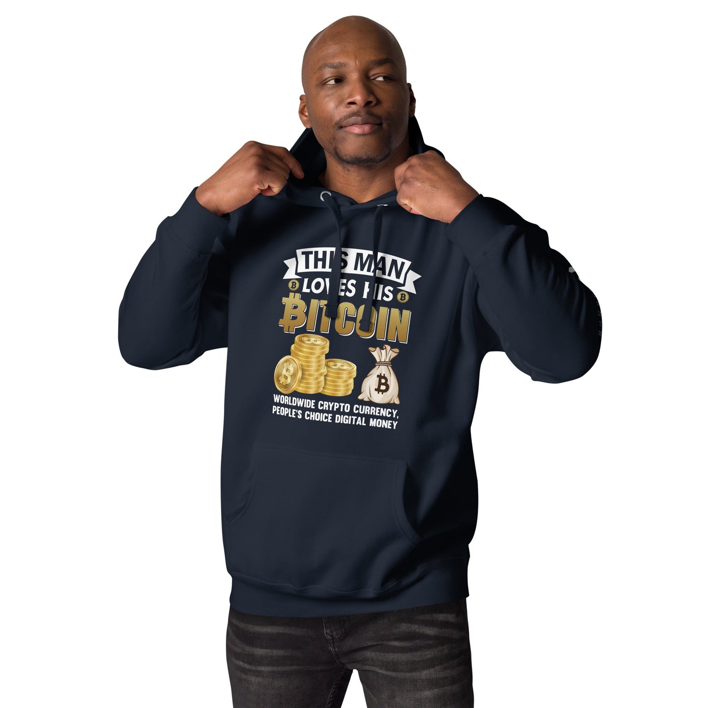This Man loves his Bitcoin - Unisex Hoodie by DarkByteGear
