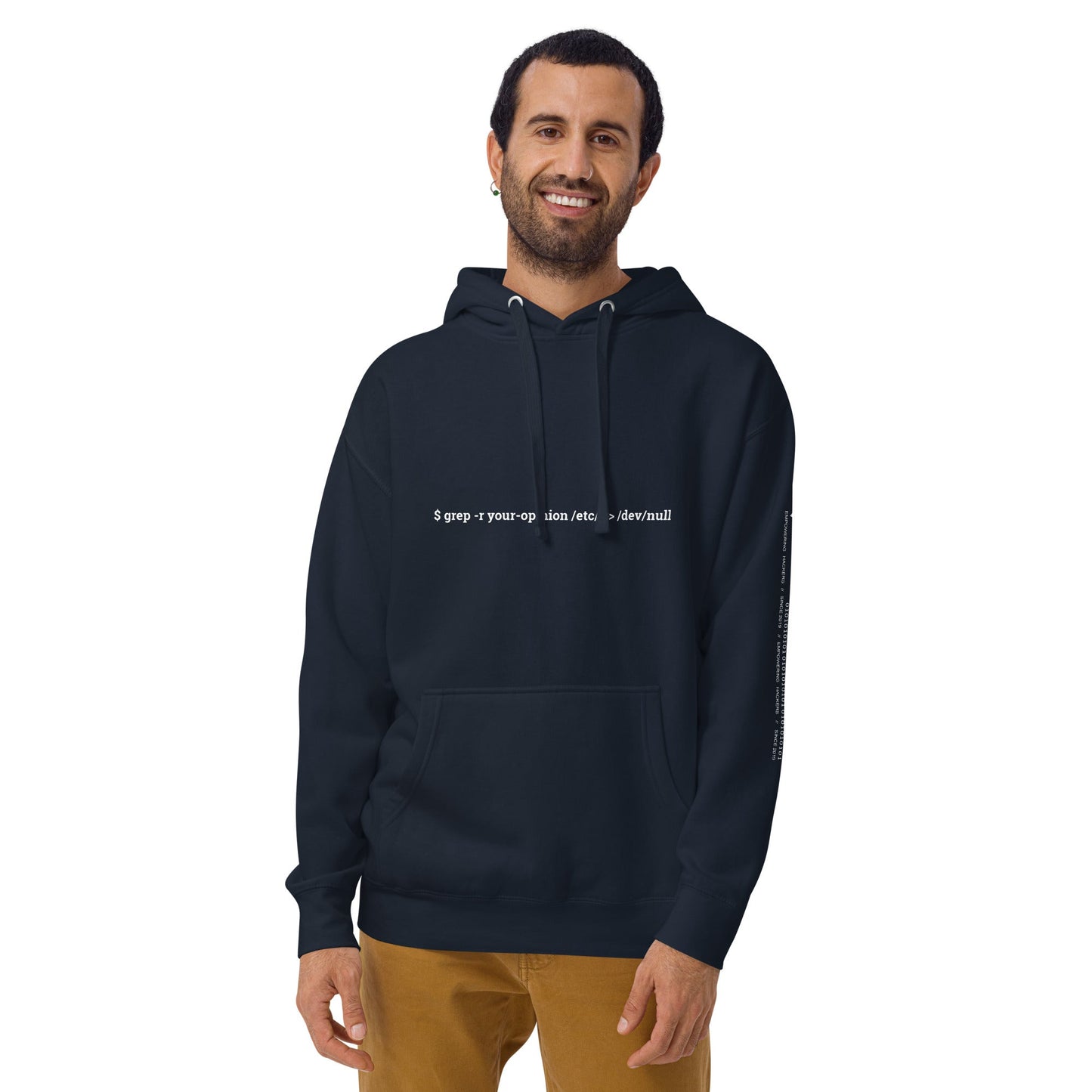 Grep r your Opinion etc 2 devnull V1 - Unisex Hoodie by DarkByteGear