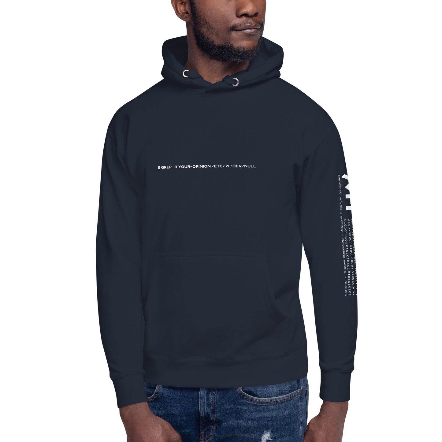 Grep r your Opinion etc 2 devnull V2 - Unisex Hoodie by DarkByteGear