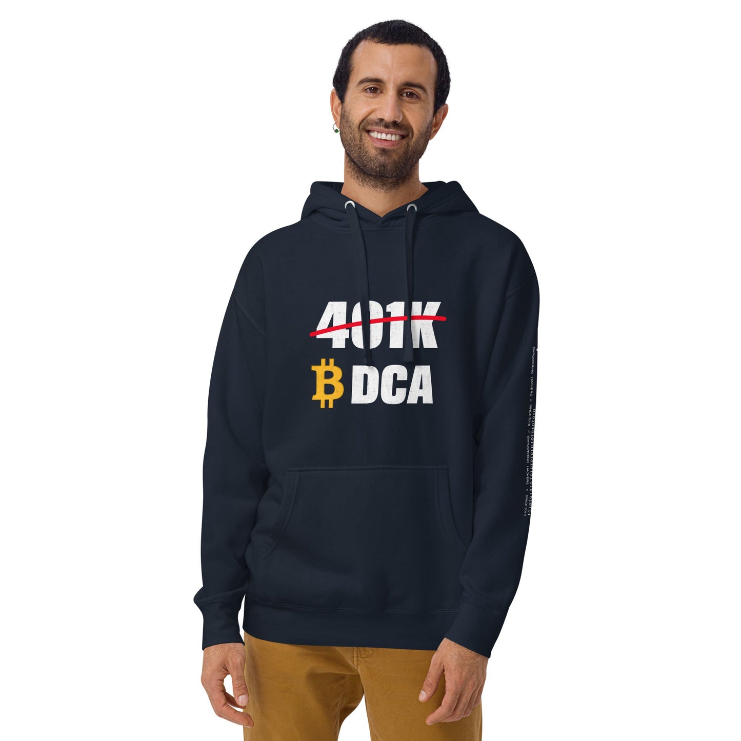 401K Bitcoin DCA Unisex Hoodie by DarkByteGear