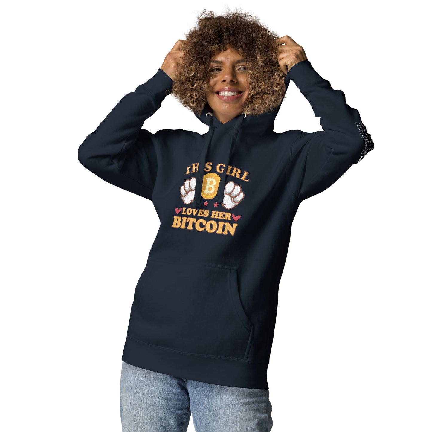 This girl Loves her Bitcoin - Unisex Hoodie by DarkByteGear