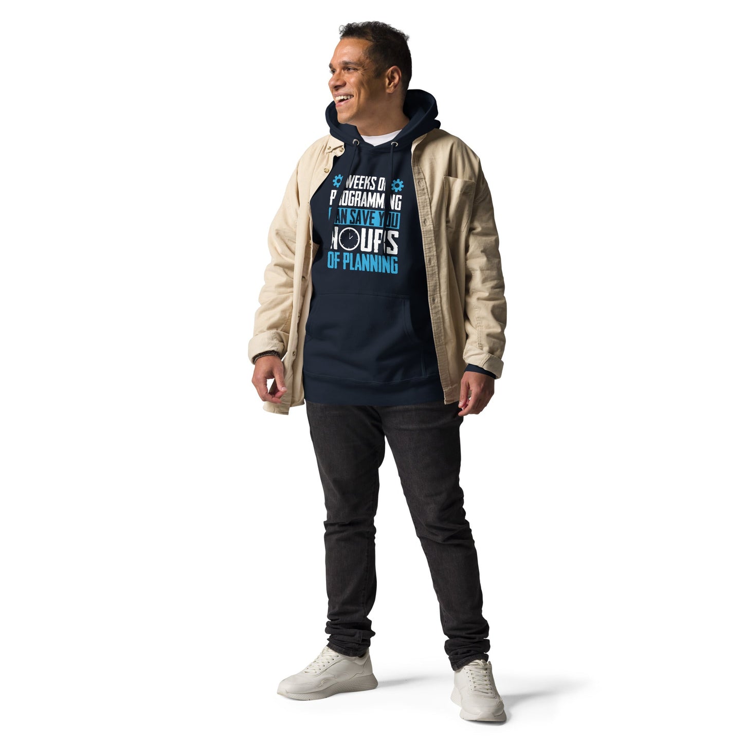 Weeks of Programming can save you Hours of Planning - Unisex Hoodie by DarkByteGear