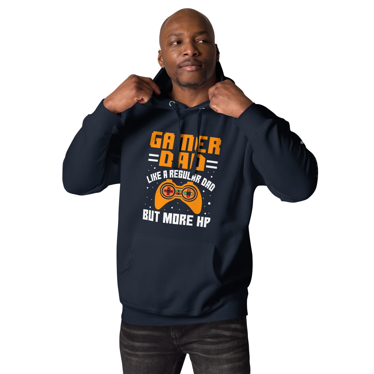 Gamer Dad like a normal one but more HP - Unisex Hoodie by DarkByteGear