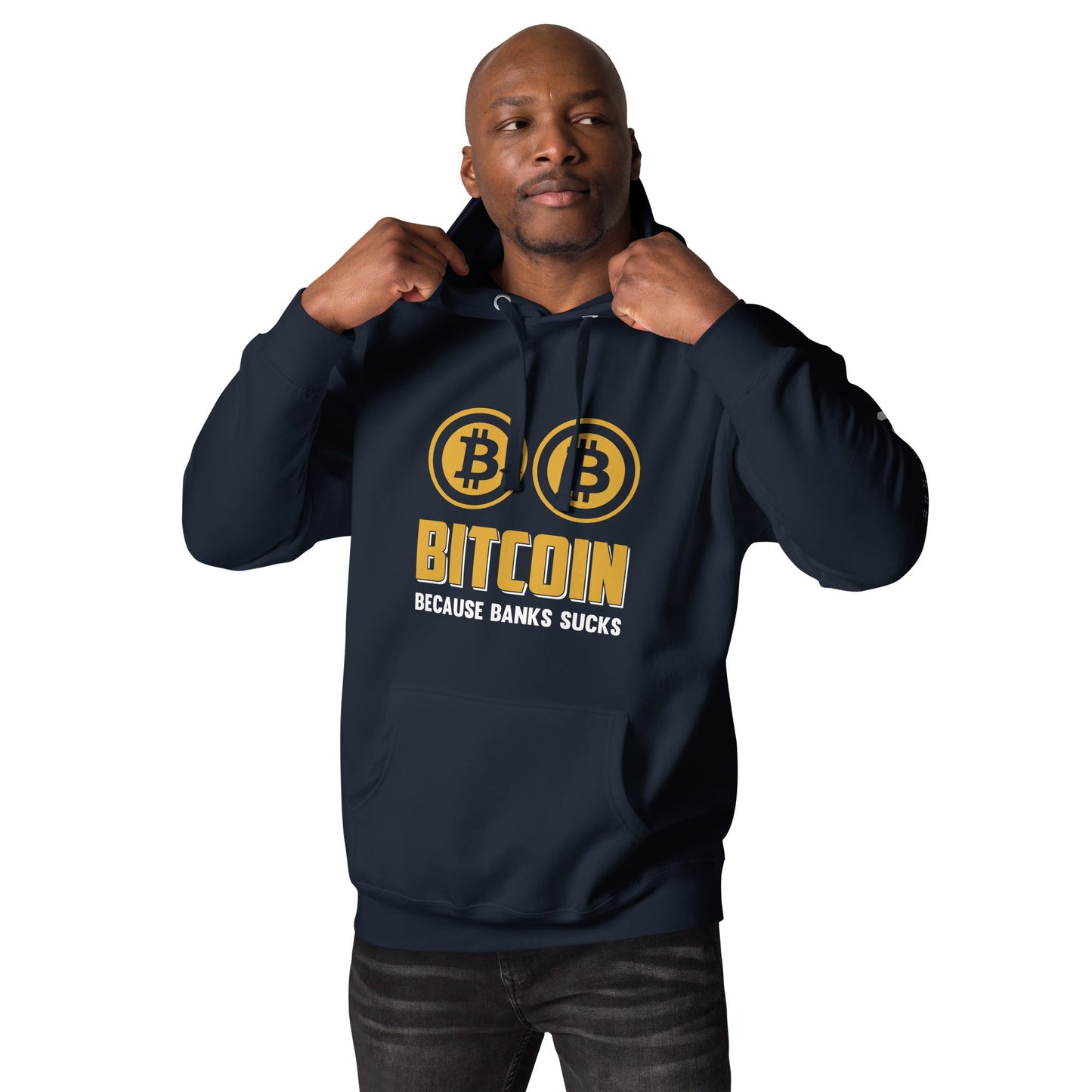 Bitcoin because Banks suck Unisex Hoodie by DarkByteGear