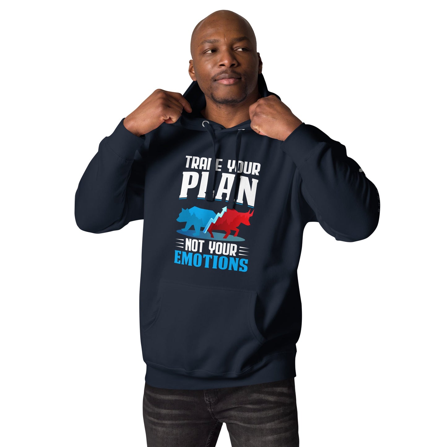 Trade your plan: not your emotion - Unisex Hoodie by DarkByteGear