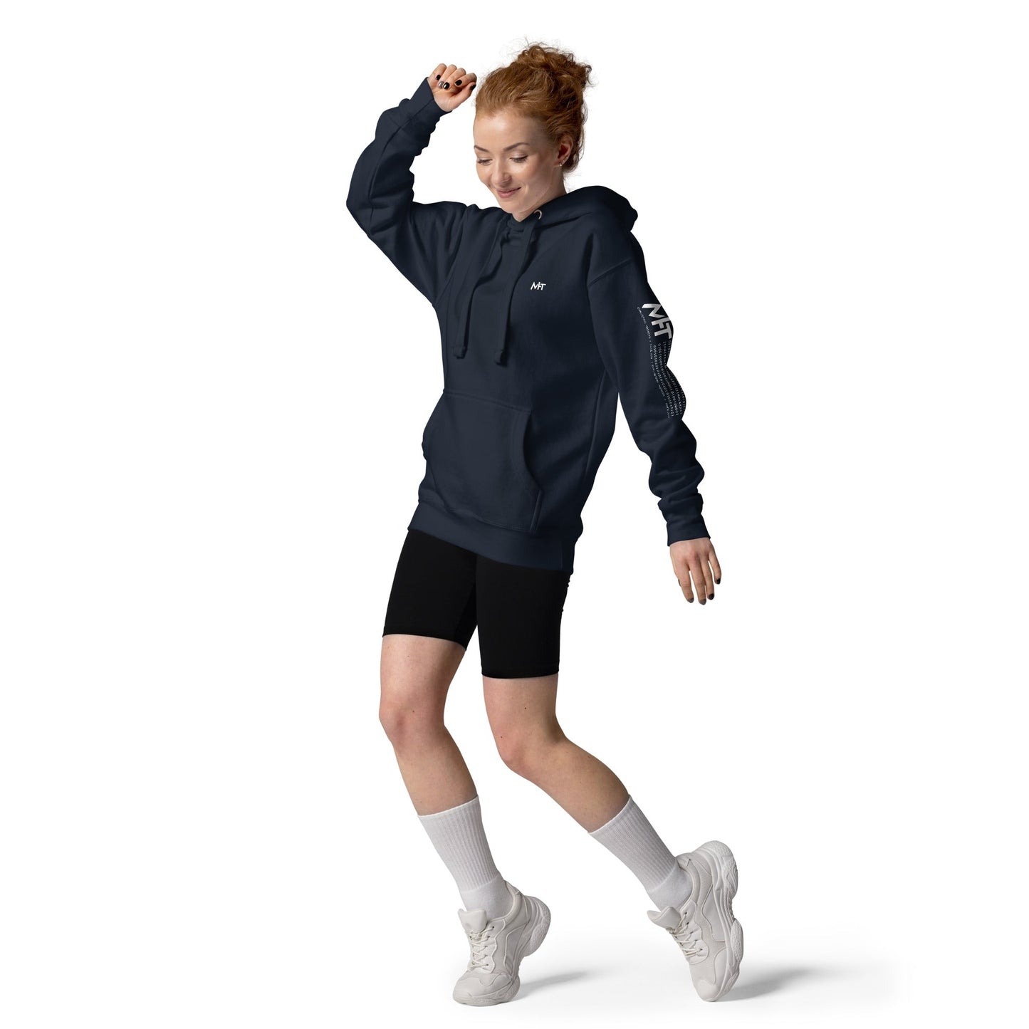 Levelling up to Big Sister - Unisex Hoodie ( Back Print ) by DarkByteGear