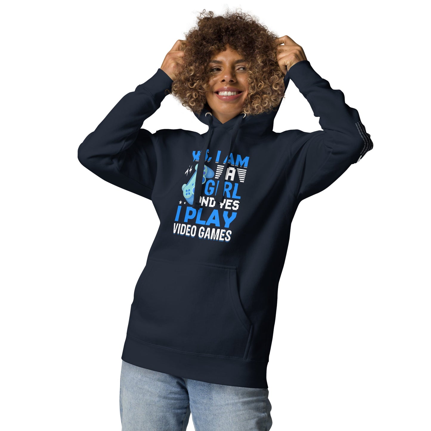 Yes, I am a Girl. Yes! I play Videogame - Unisex Hoodie by DarkByteGear