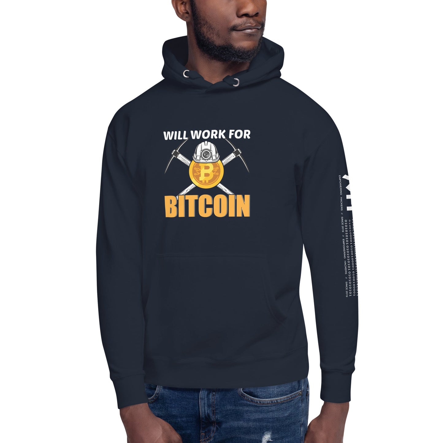 Will Work for Bitcoin - Unisex Hoodie by DarkByteGear