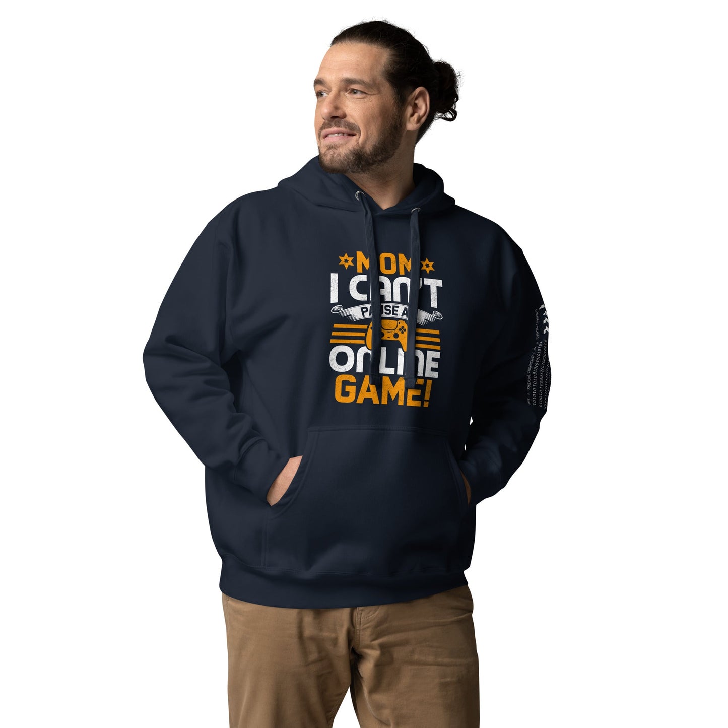 *MOM*! I can't Pause an Online Game - Unisex Hoodie by DarkByteGear