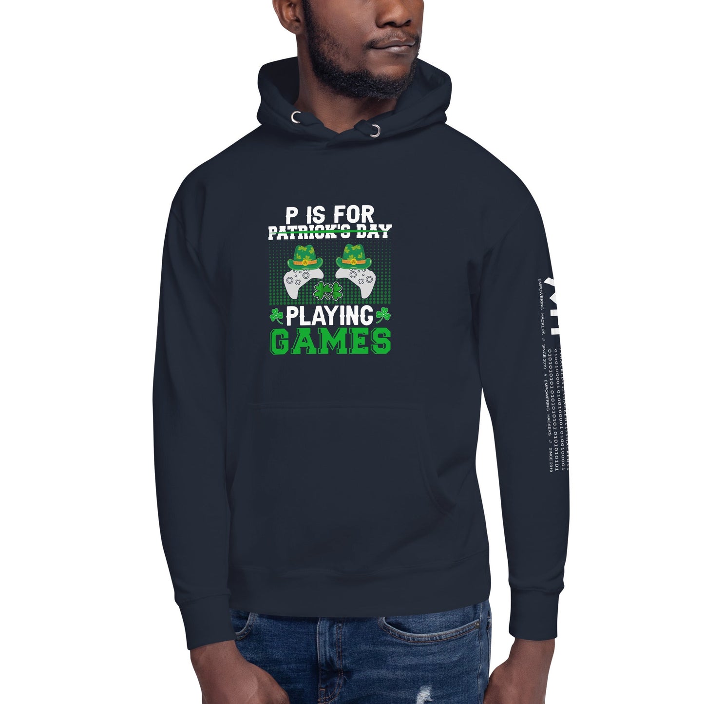P is for "Playing Games" - Unisex Hoodie by DarkByteGear