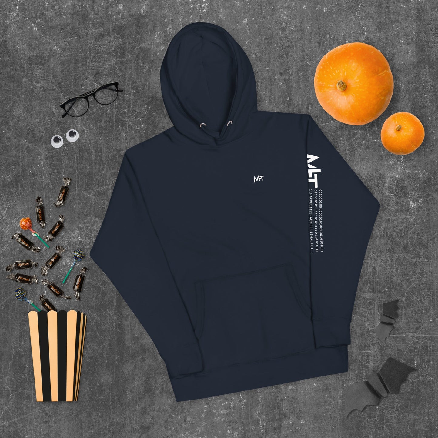 I Candle Stick - Unisex Hoodie ( Back Print ) by DarkByteGear
