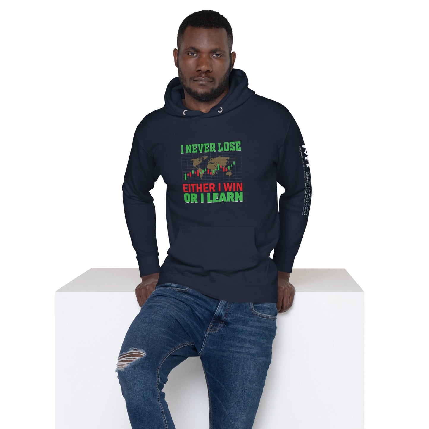 I never Lose: Either I win or I learn V2 - Unisex Hoodie by DarkByteGear