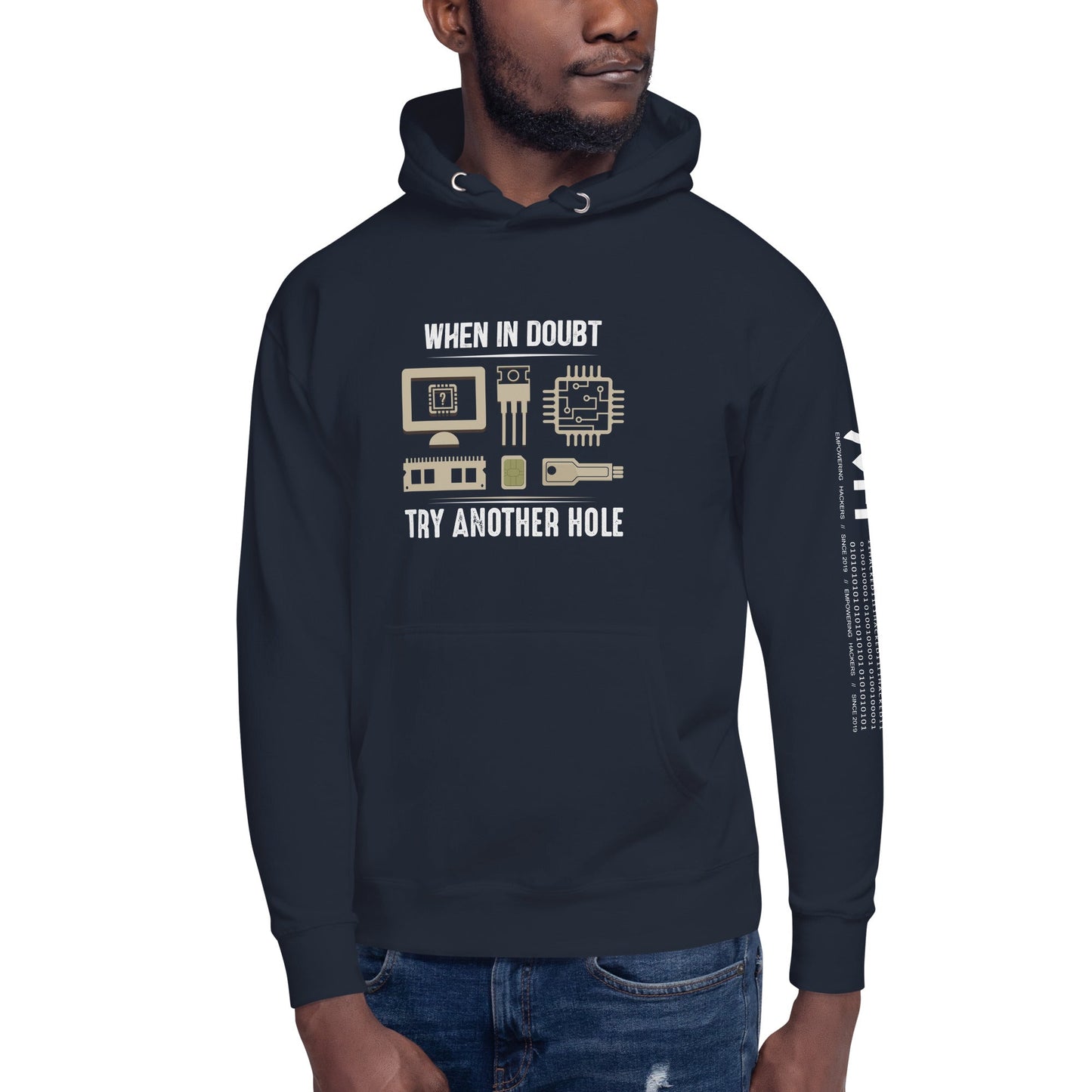 When in doubt, Try another hole V1 - Unisex Hoodie by DarkByteGear