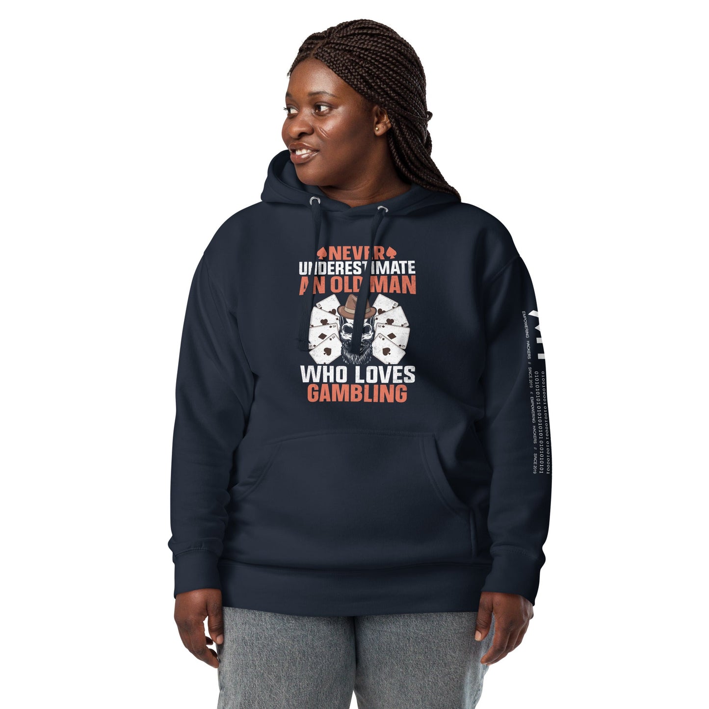 Never Underestimate an old man who Loves gambling - Unisex Hoodie by DarkByteGear