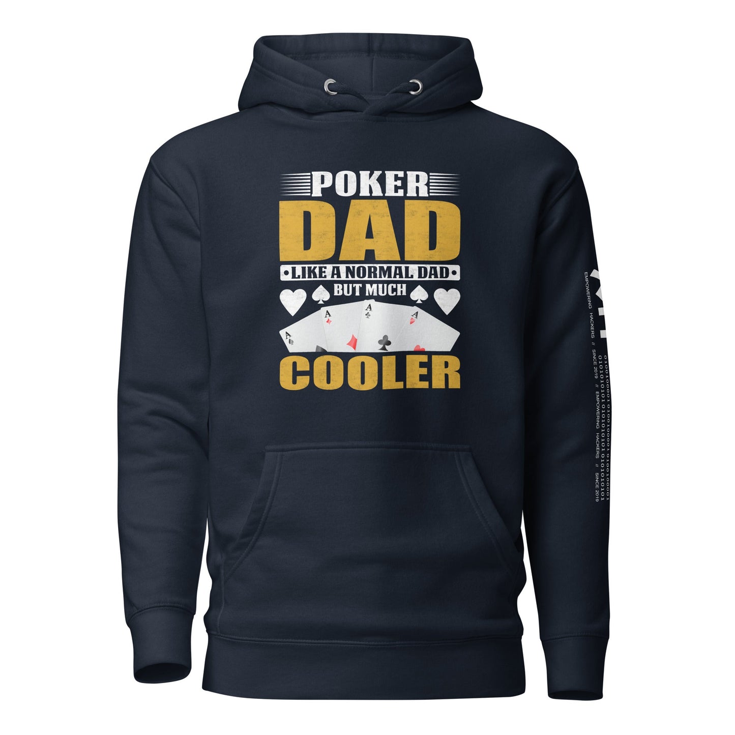 Poker Dad is like a Normal Dad but much Cooler - Unisex Hoodie by DarkByteGear