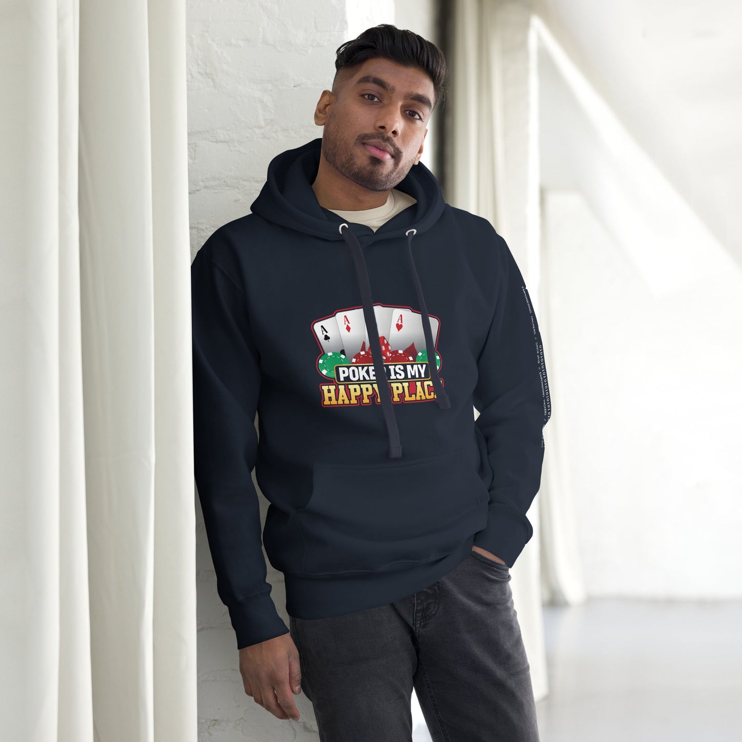 Poker Dad is like a Normal Dad but much Cooler - Unisex Hoodie by DarkByteGear