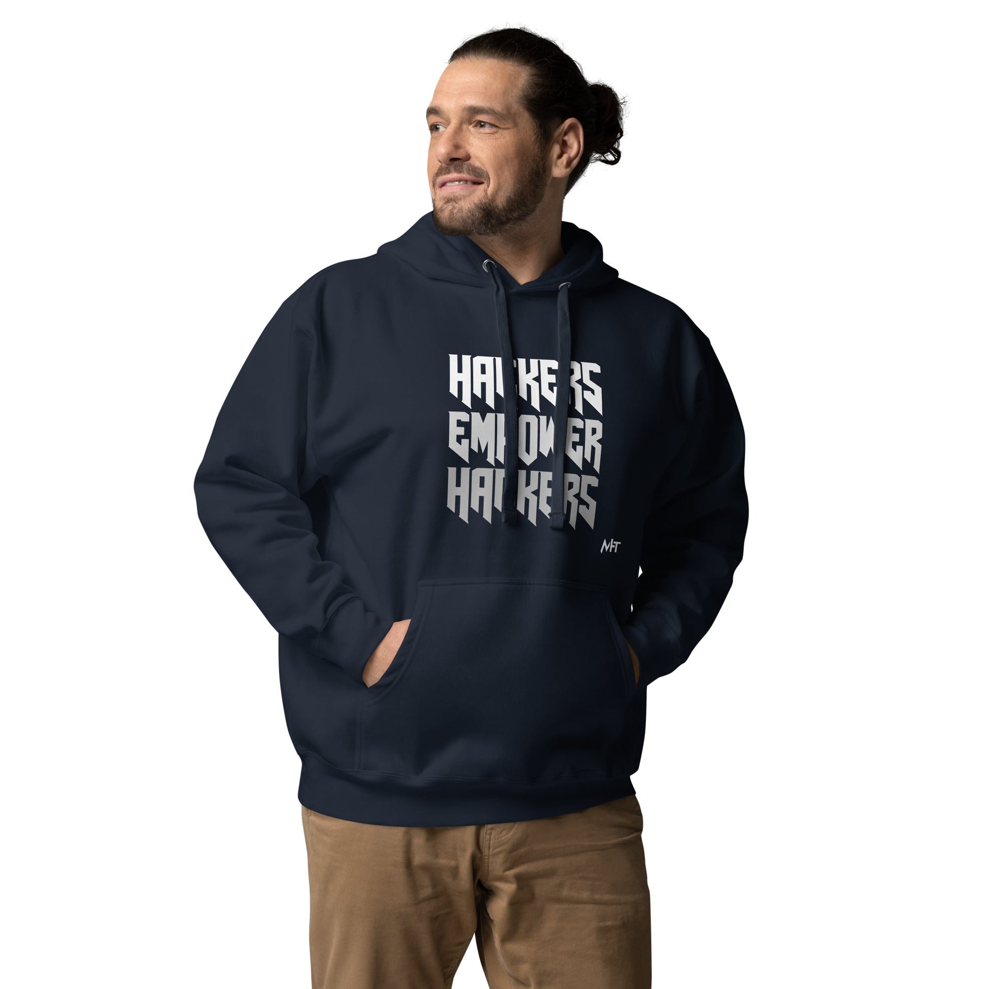 Hackers Empower Hackers V4 - Unisex Hoodie by DarkByteGear