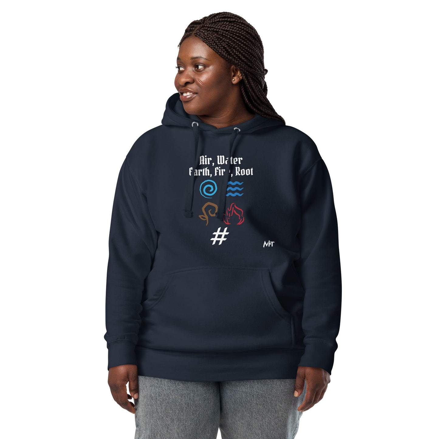 Air, Water, Earth, Fire, Root - Unisex Hoodie by DarkByteGear