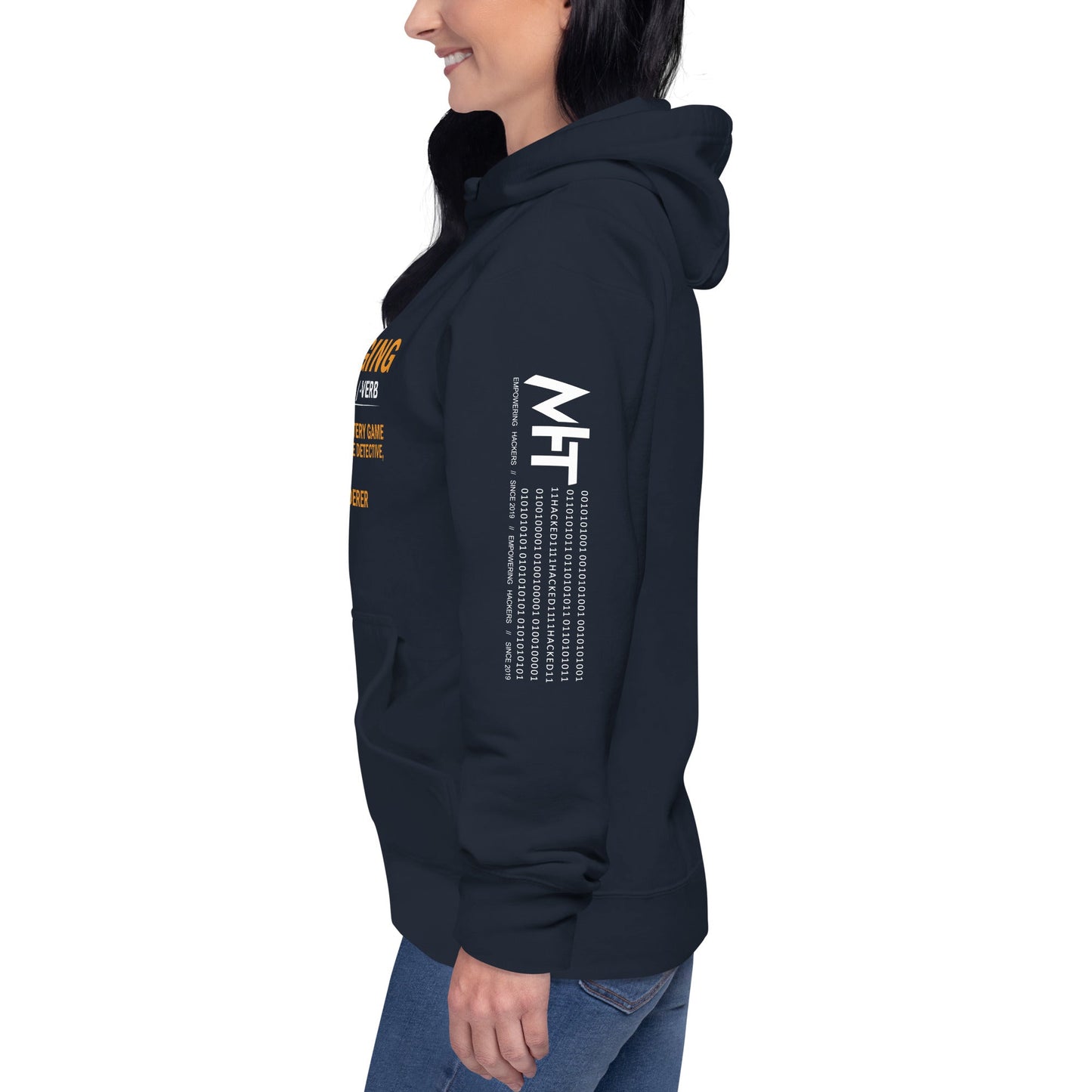 Debugging definition ( Orange Text ) - Unisex Hoodie by DarkByteGear