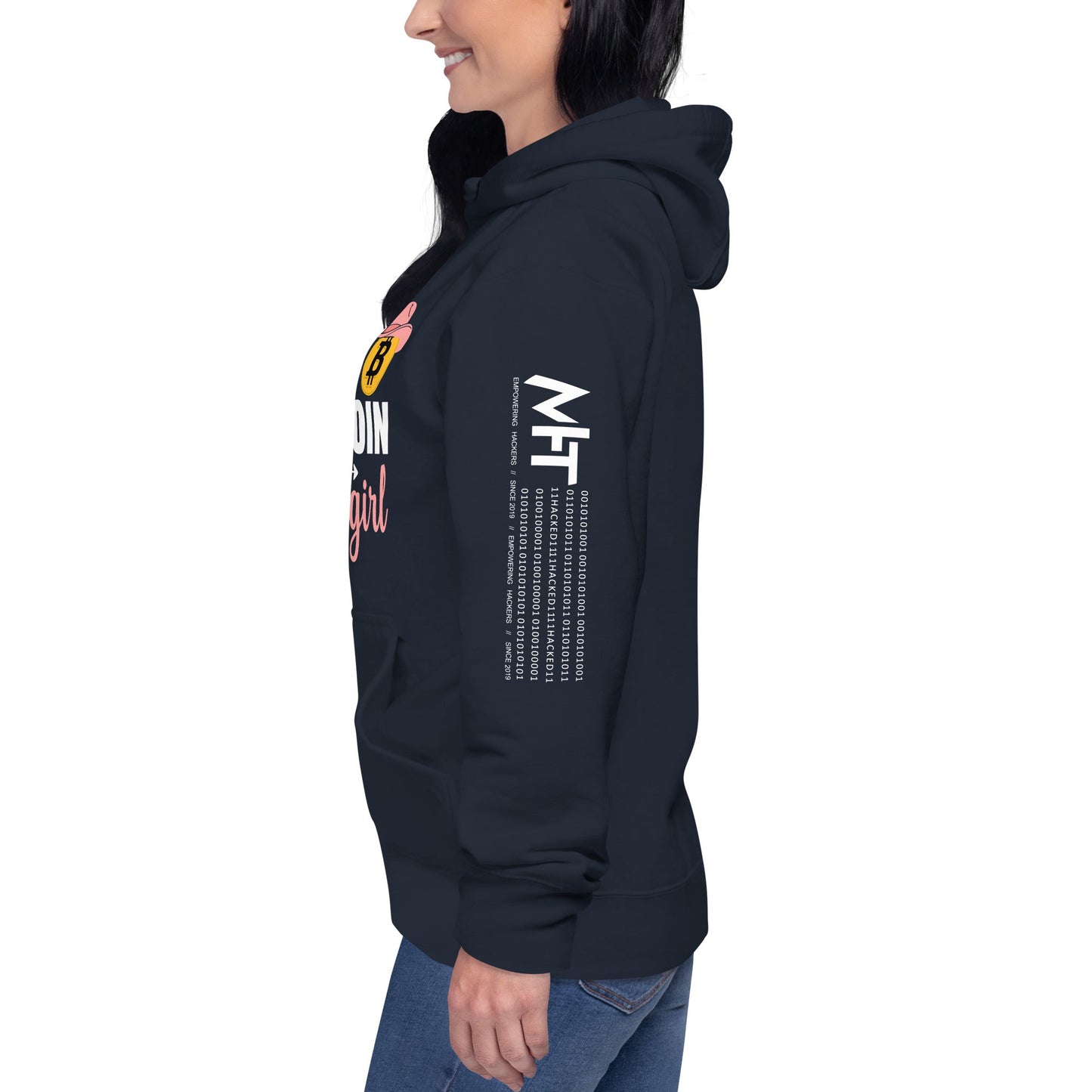 Mommy's Little Bitcoin Cowgirl - Unisex Hoodie by DarkByteGear