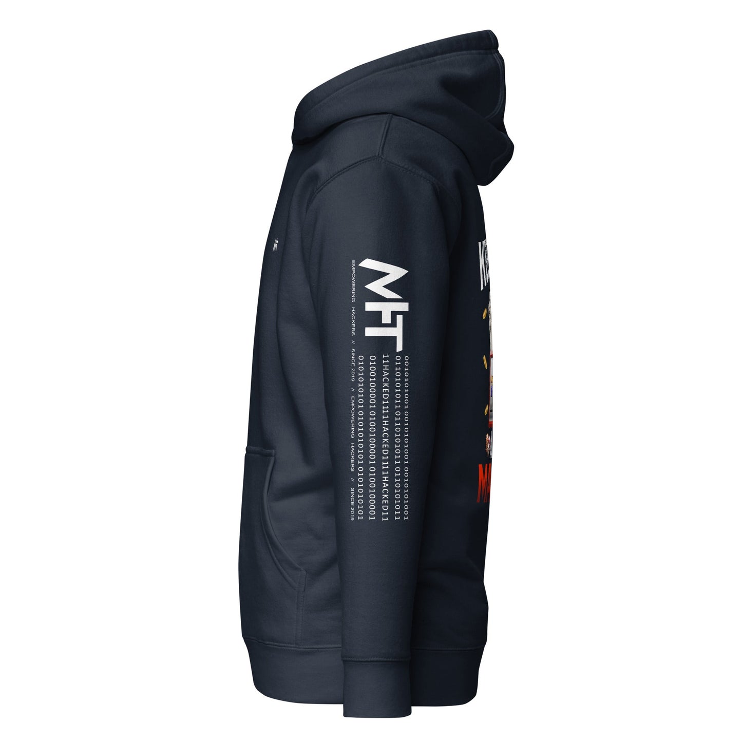 Keep Calm and Hit Max Bet - Unisex Hoodie ( Back Print ) by DarkByteGear