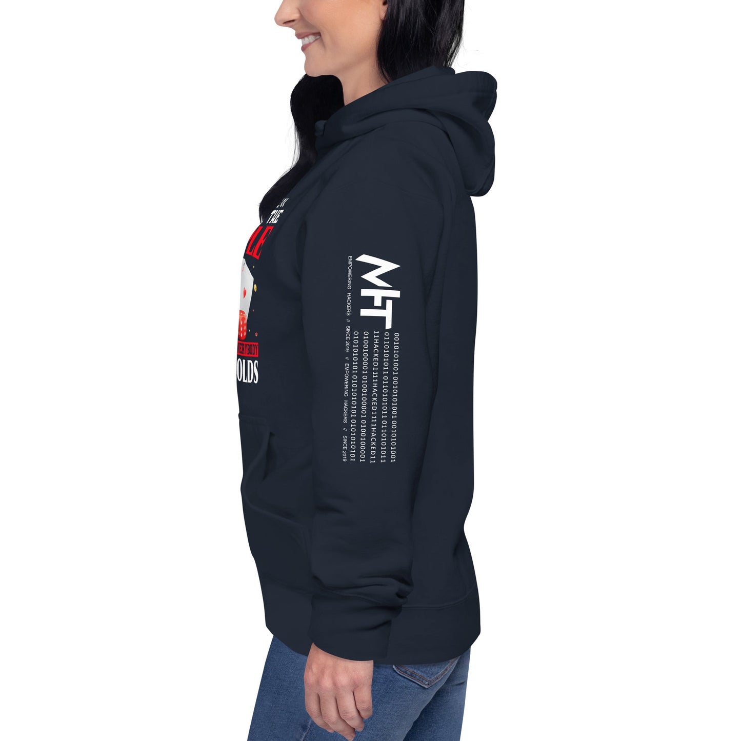 Usually I Like Most of the People But I Hate everyone who Folds - Unisex Hoodie by DarkByteGear