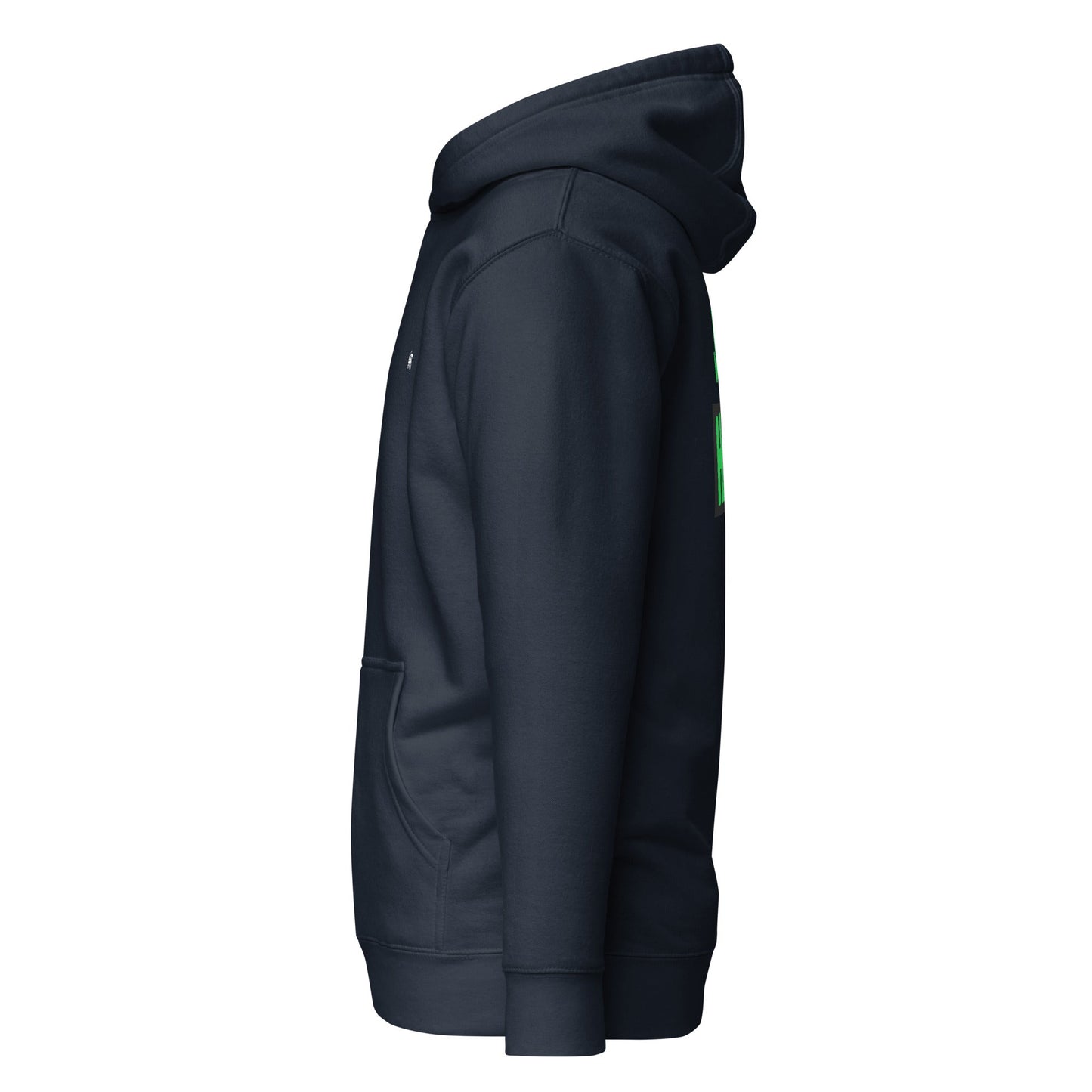 Just Hack (Green text) - Unisex Hoodie (back print) by DarkByteGear