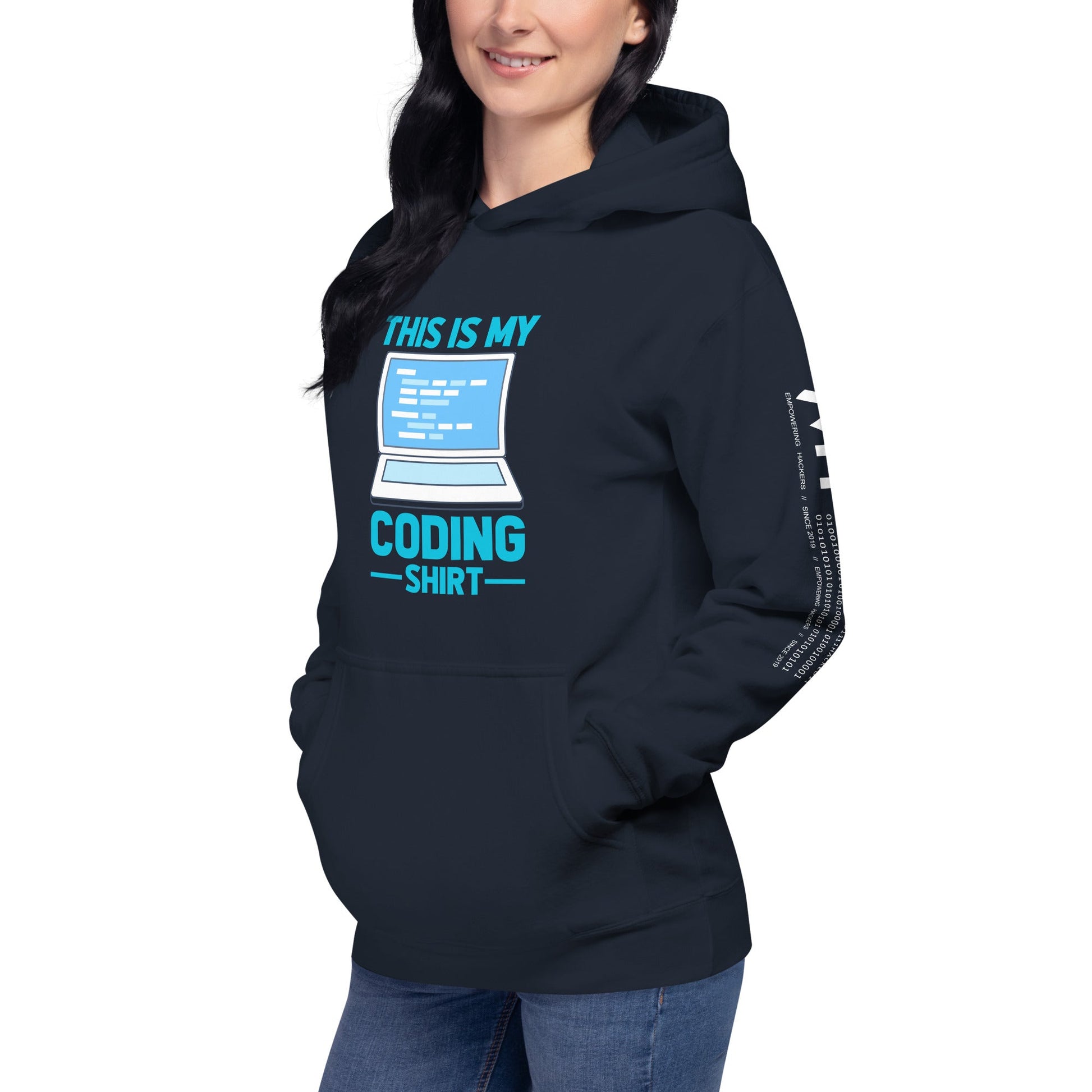 This is my coding shirt - Unisex Hoodie by DarkByteGear