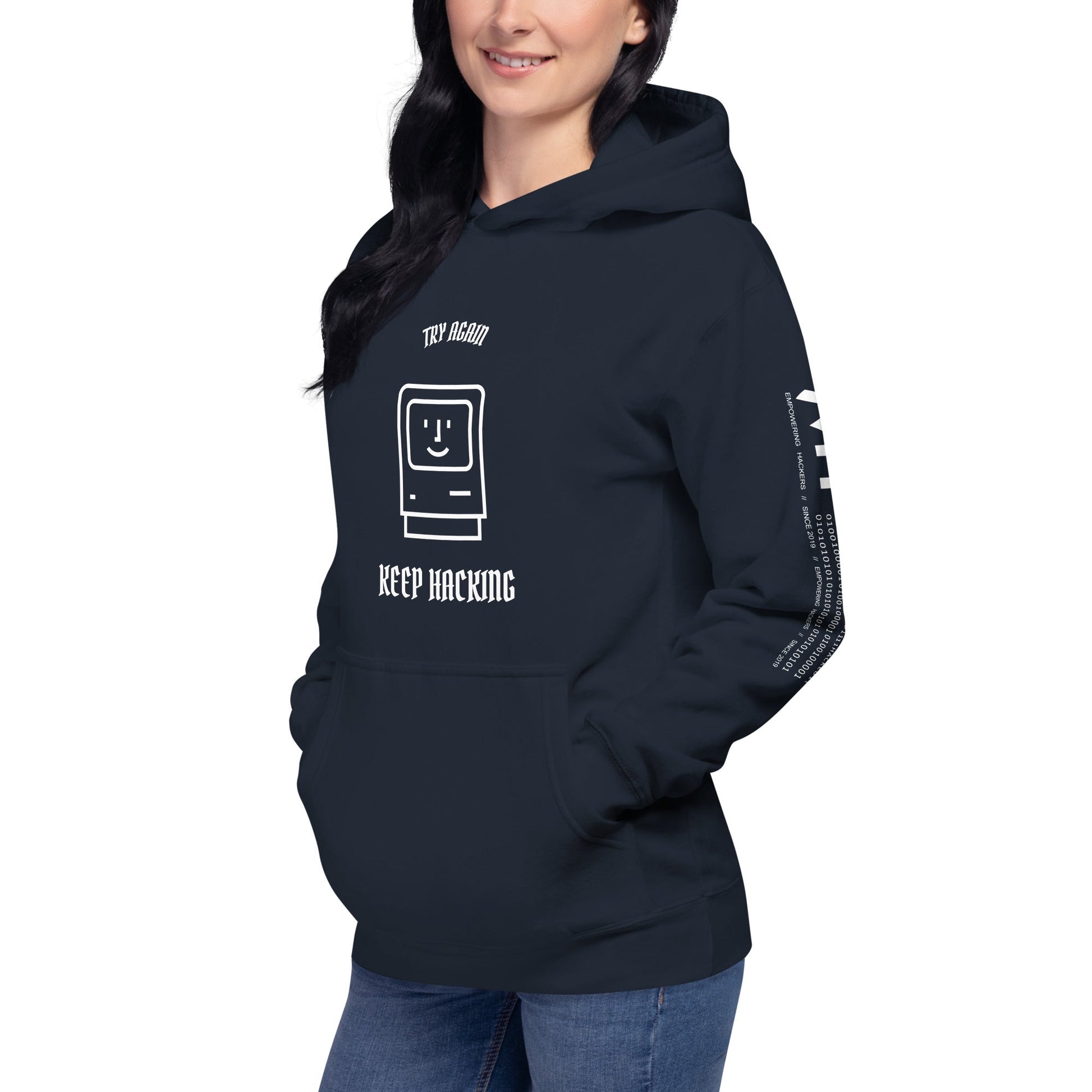 Keep hacking - Unisex Hoodie by DarkByteGear