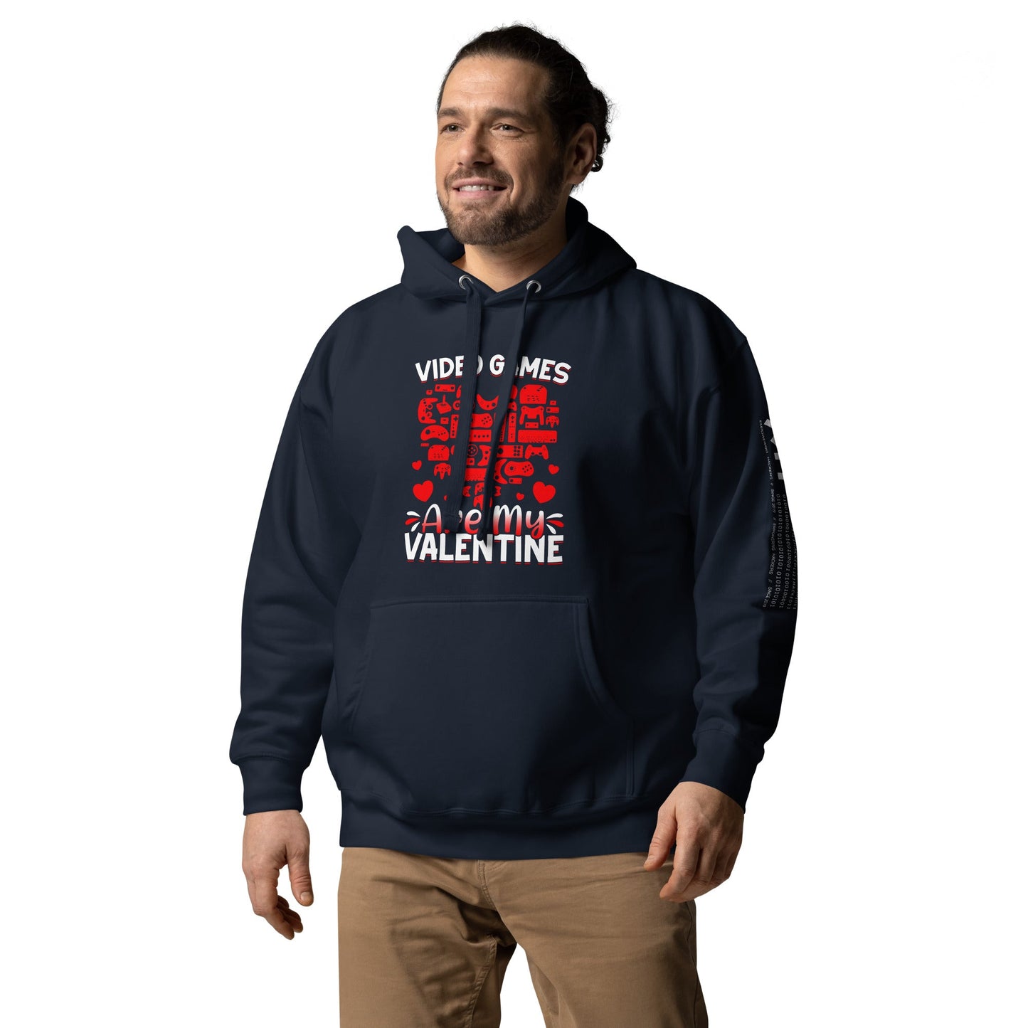 Video games are my valentine Unisex Hoodie by DarkByteGear
