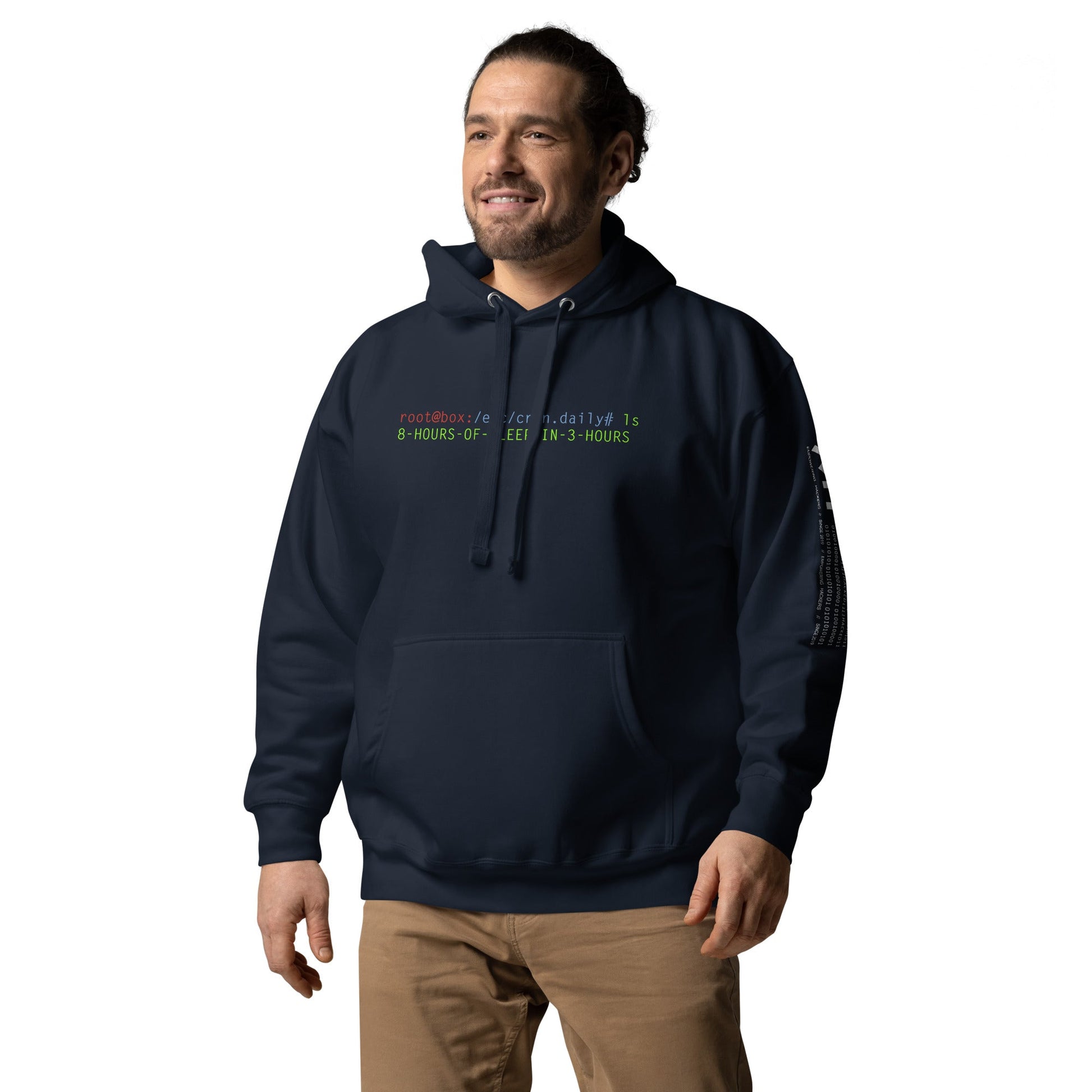 8 hours of sleep in 3 hours Unisex Hoodie by DarkByteGear
