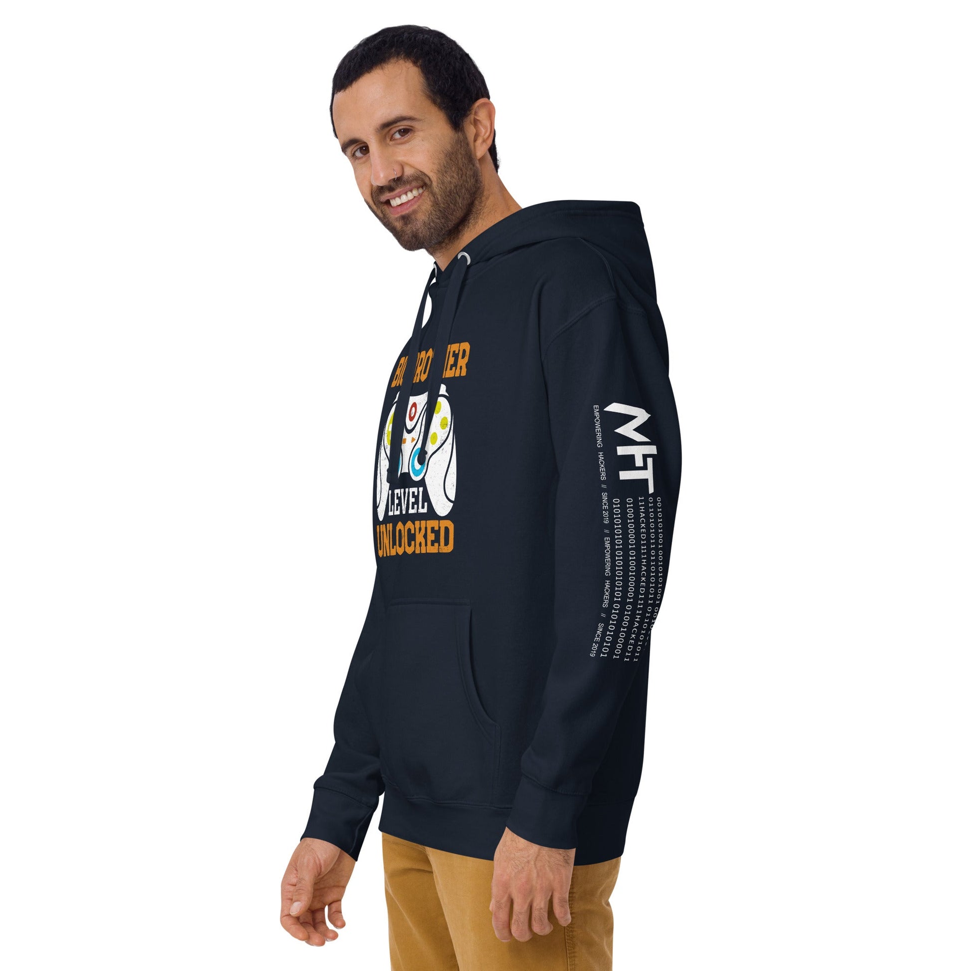 Big Brother Level Unlocked Unisex Hoodie by DarkByteGear