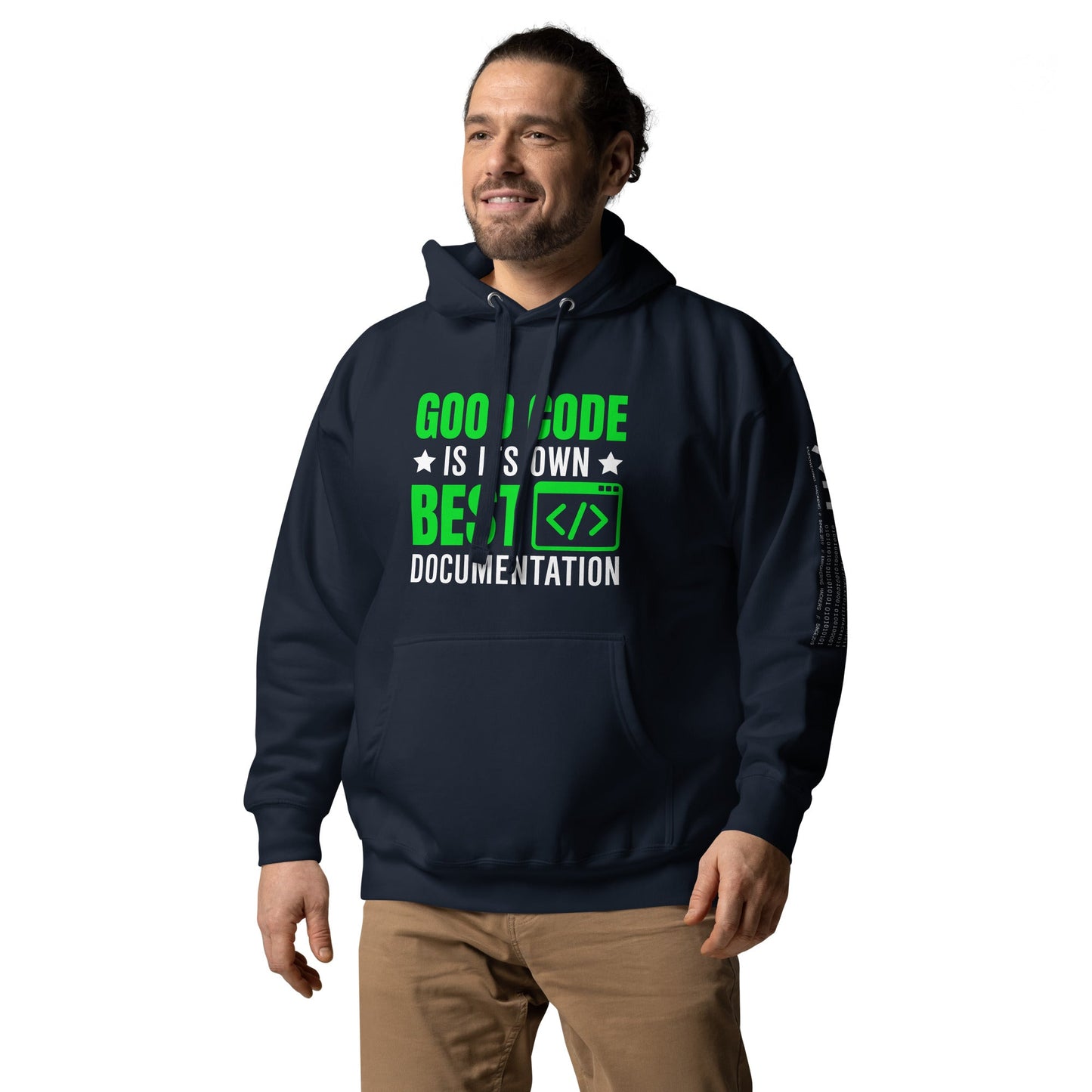 Good Code is in its own best documentation Unisex Hoodie by DarkByteGear