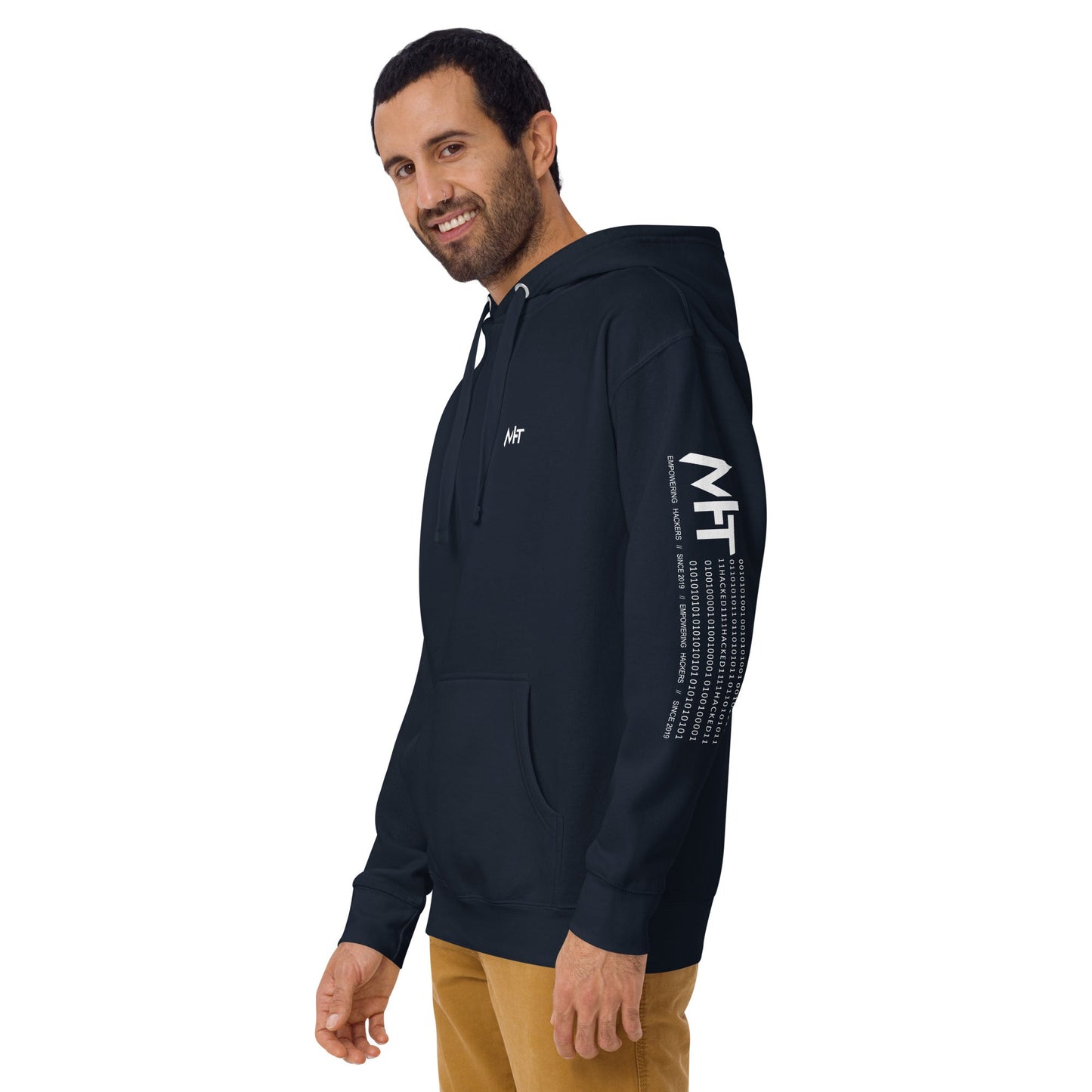 Your Password was Weak - V1 Unisex Hoodie ( Back Print ) by DarkByteGear