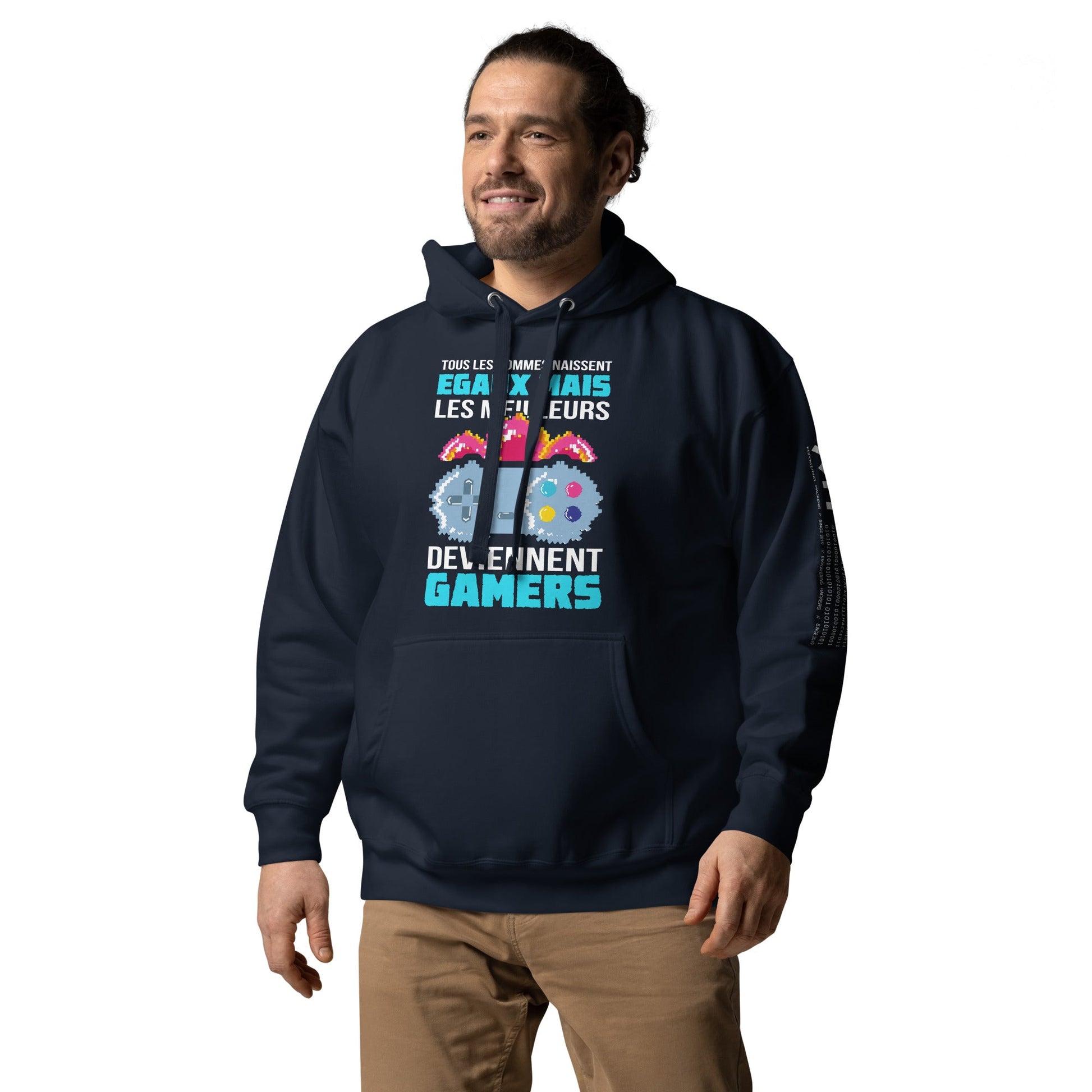 Tous Les Hommes Naissent Egaux Mais - Unisex Hoodie by DarkByteGear