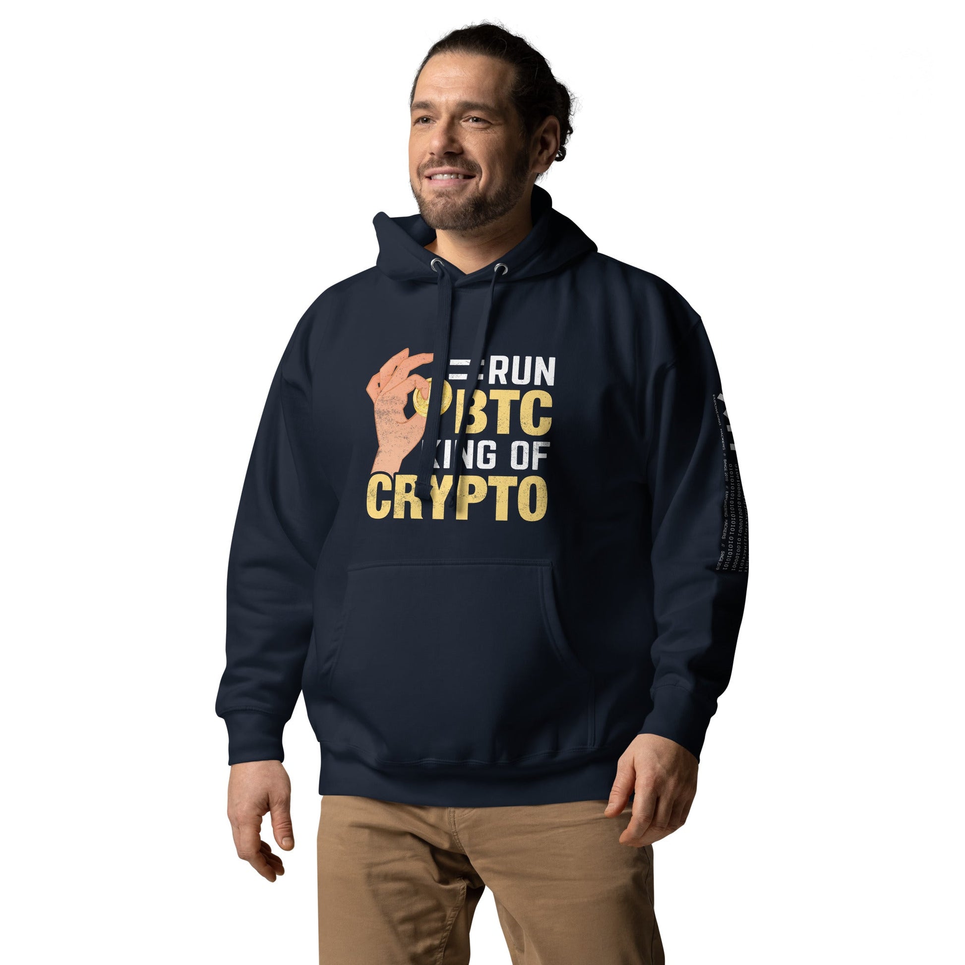 = Run BTC King of BitCoin - Unisex Hoodie by DarkByteGear
