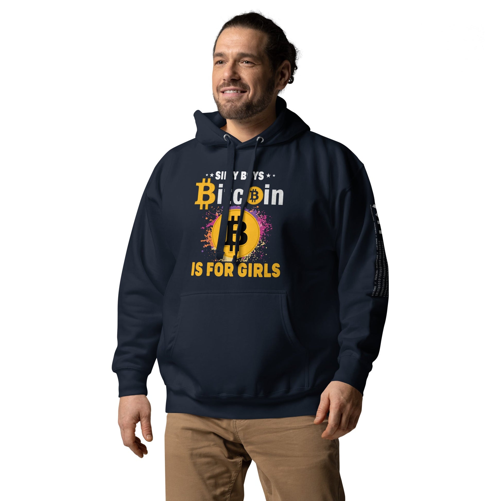 *Silly Boys* : BTC is for Girls - Unisex Hoodie by DarkByteGear