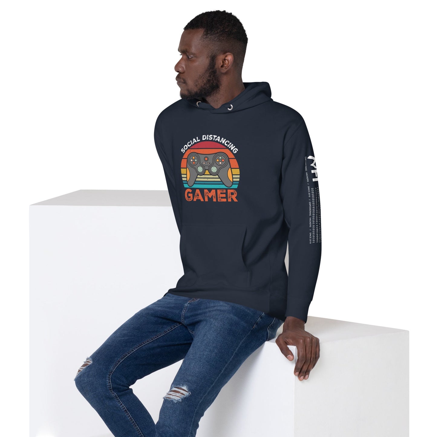 Social Distancing Gamer - Unisex Hoodie by DarkByteGear