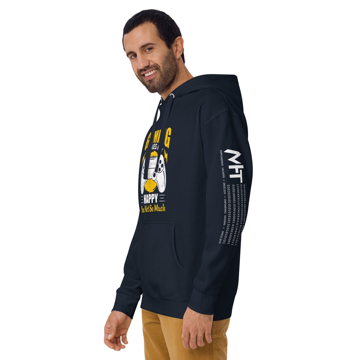 Gaming Makes me happy ( MAHFUZ) - Unisex Hoodie by DarkByteGear