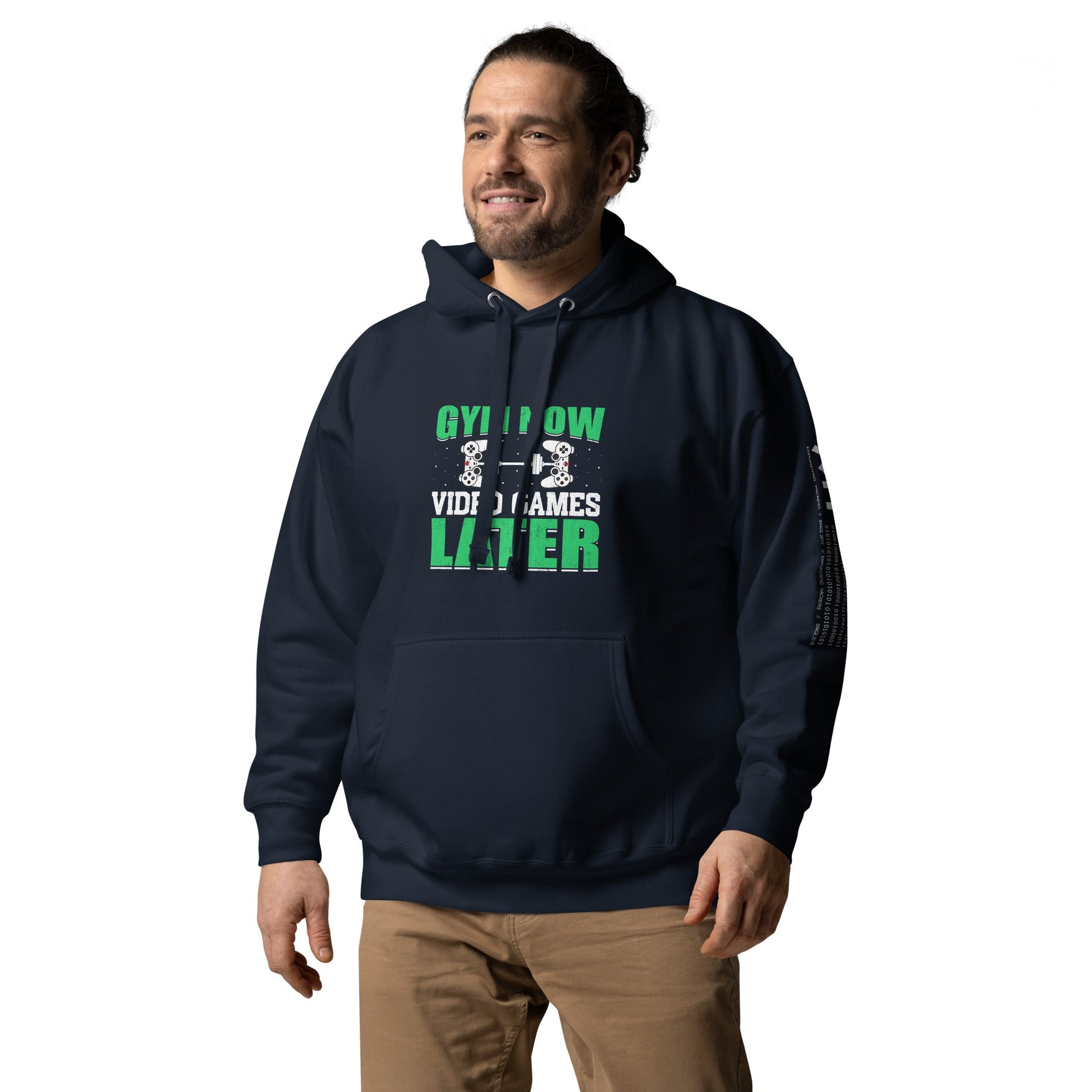 Gym now, Video Games Later - Unisex Hoodie by DarkByteGear