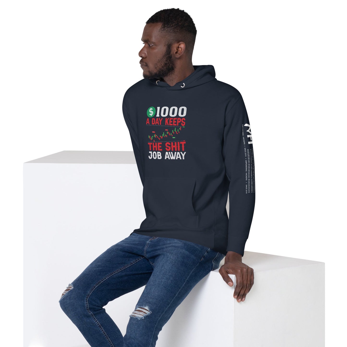 1000 A Day Keeps the Shit Job Away - Unisex Hoodie by DarkByteGear