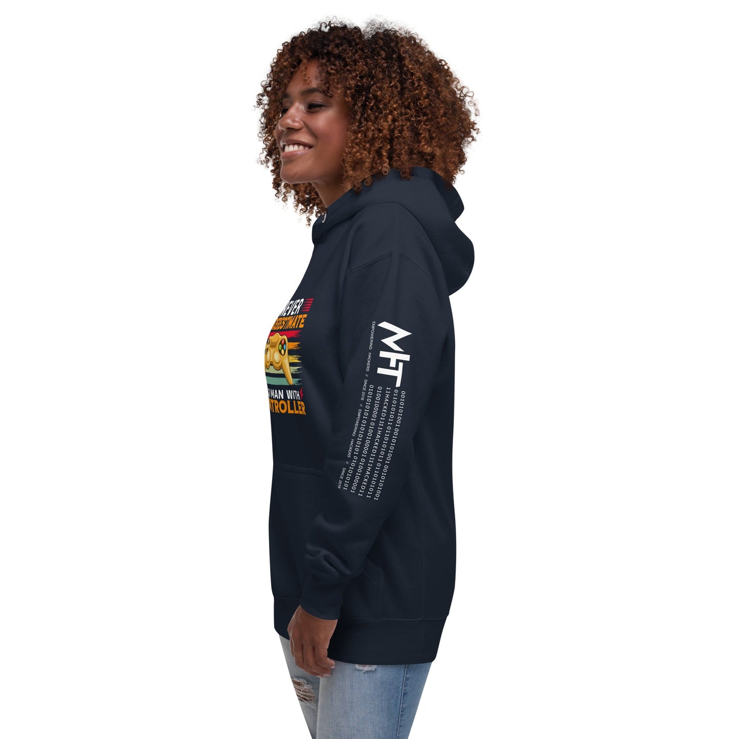 Never Underestimate an old man with a controller - Unisex Hoodie by DarkByteGear