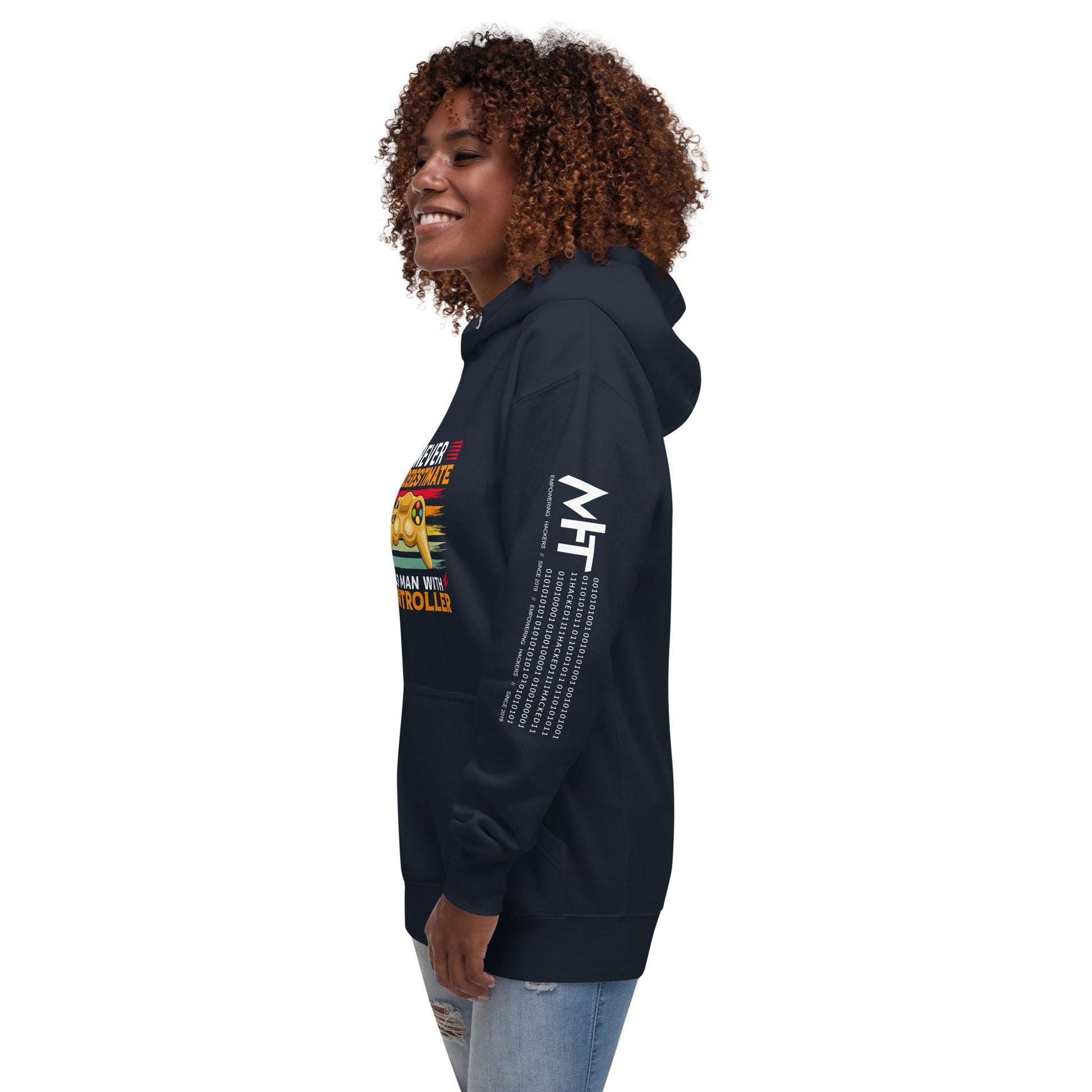 Never Underestimate an old man with a controller - Unisex Hoodie by DarkByteGear