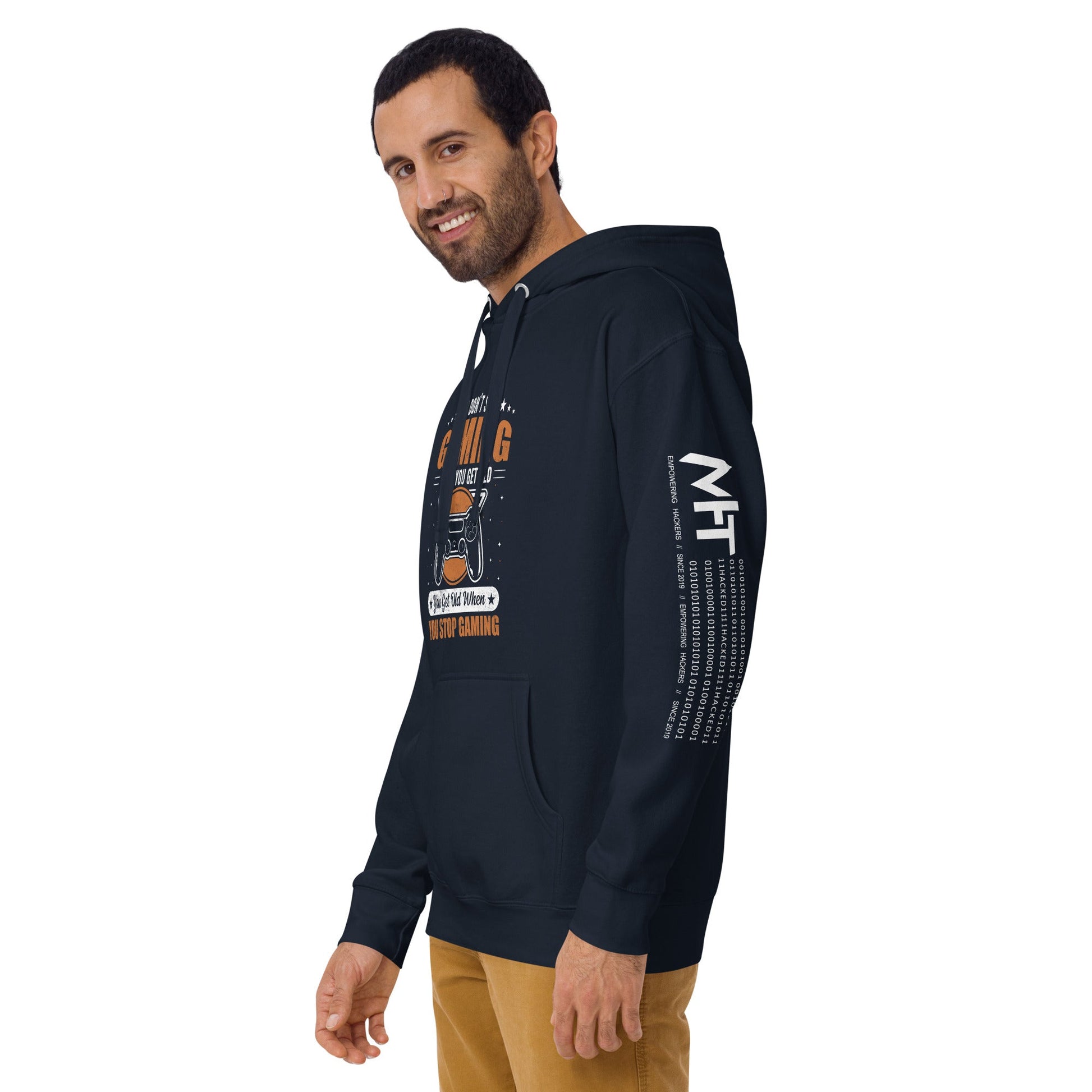 You don't Stop gaming, when you Get old, you Get old, when you Stop Gaming - Unisex Hoodie by DarkByteGear