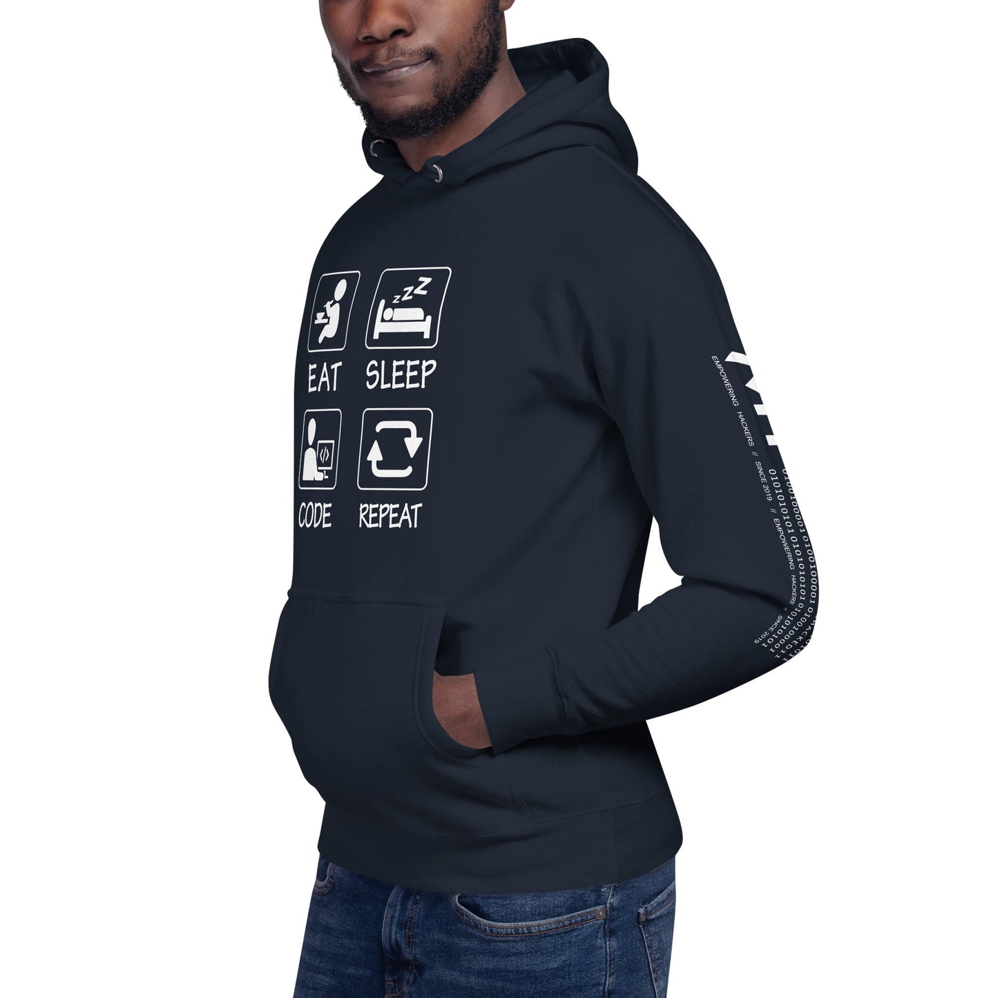 Eat, Sleep, Code, Repeat V1 - Unisex Hoodie by DarkByteGear