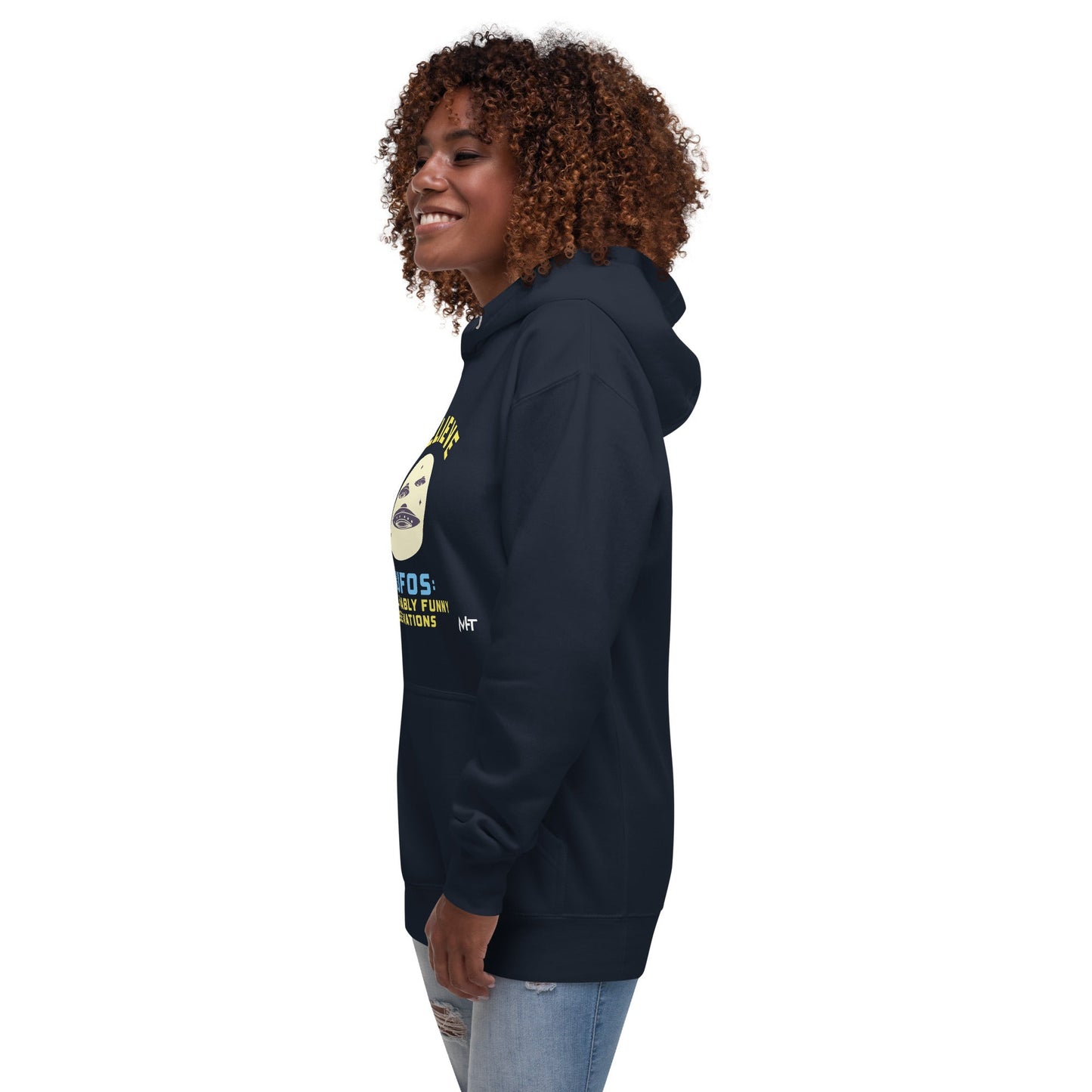 I believe in UFOs Unbelievably Funny Observations - Unisex Hoodie by DarkByteGear