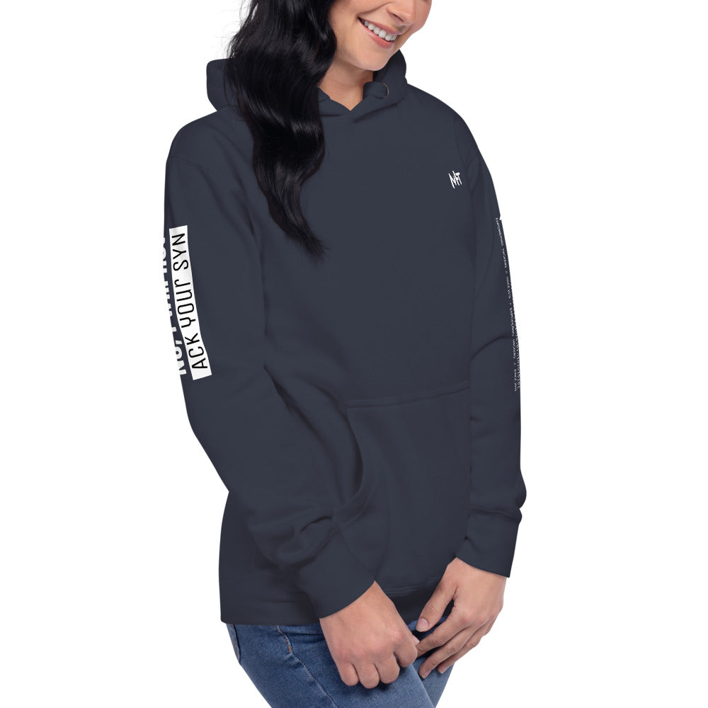 No, I will not ACK your SYN - Unisex Hoodie (back print) by DarkByteGear
