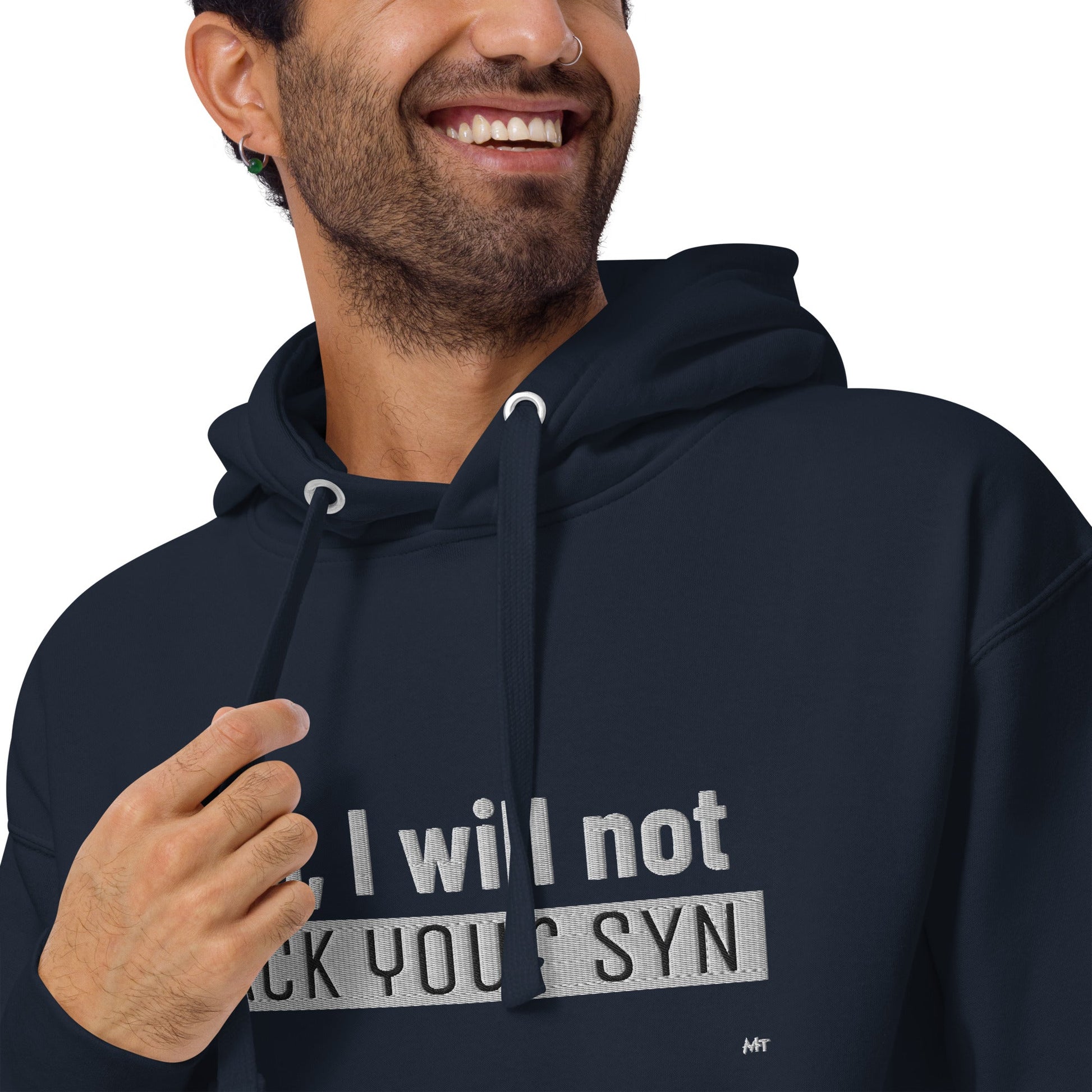 No I will not ack your sin - Unisex Hoodie (embroidered) by DarkByteGear