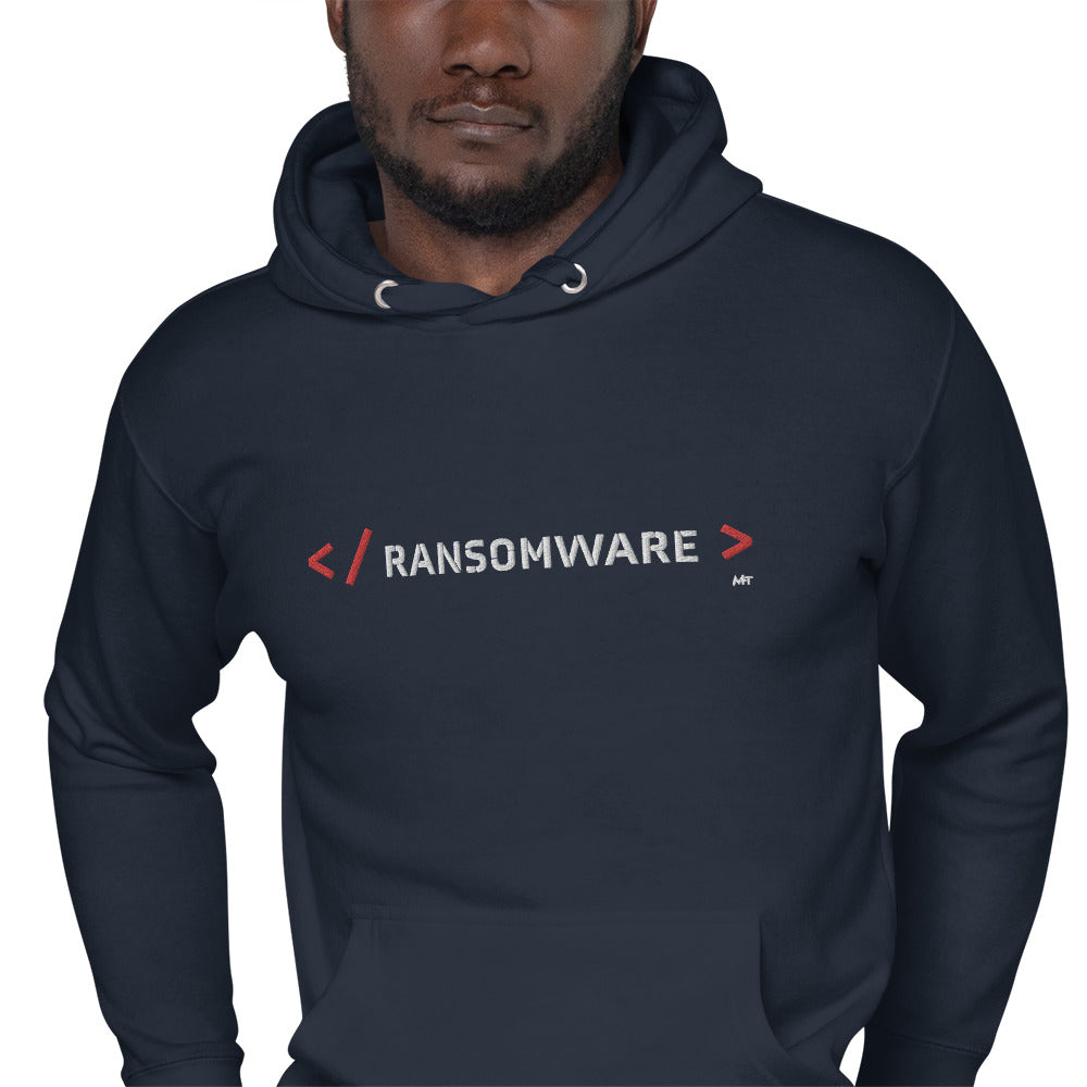 Ransomware - Unisex Hoodie Embroidery by DarkByteGear