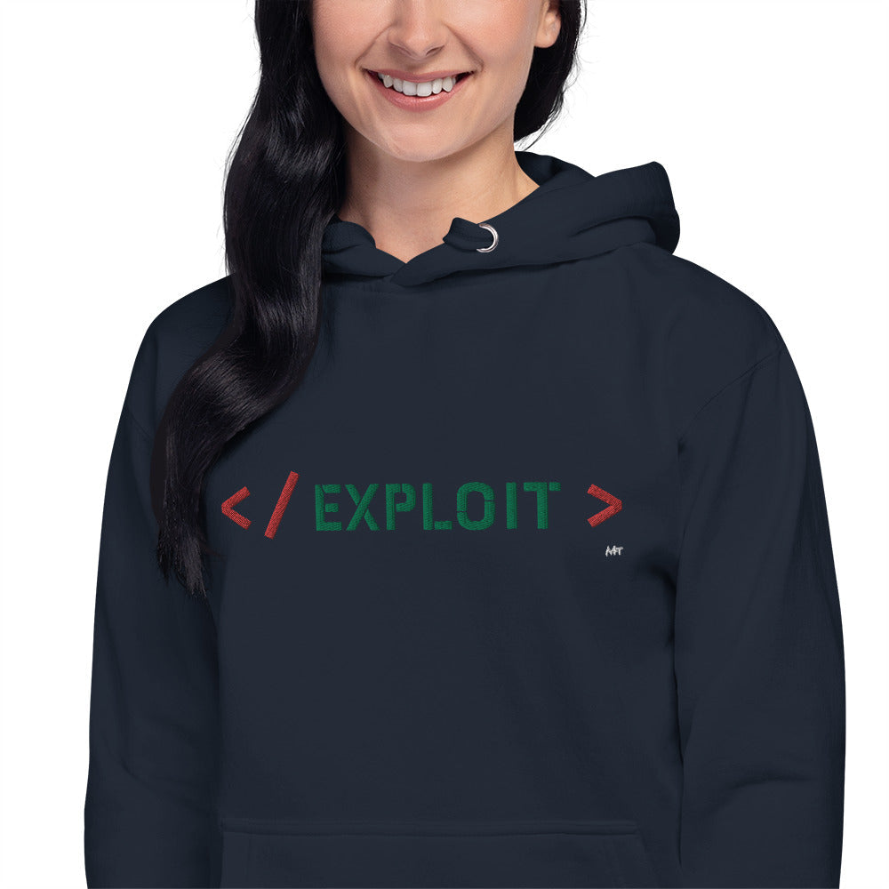 Exploit - Unisex Hoodie (embroidered) by DarkByteGear